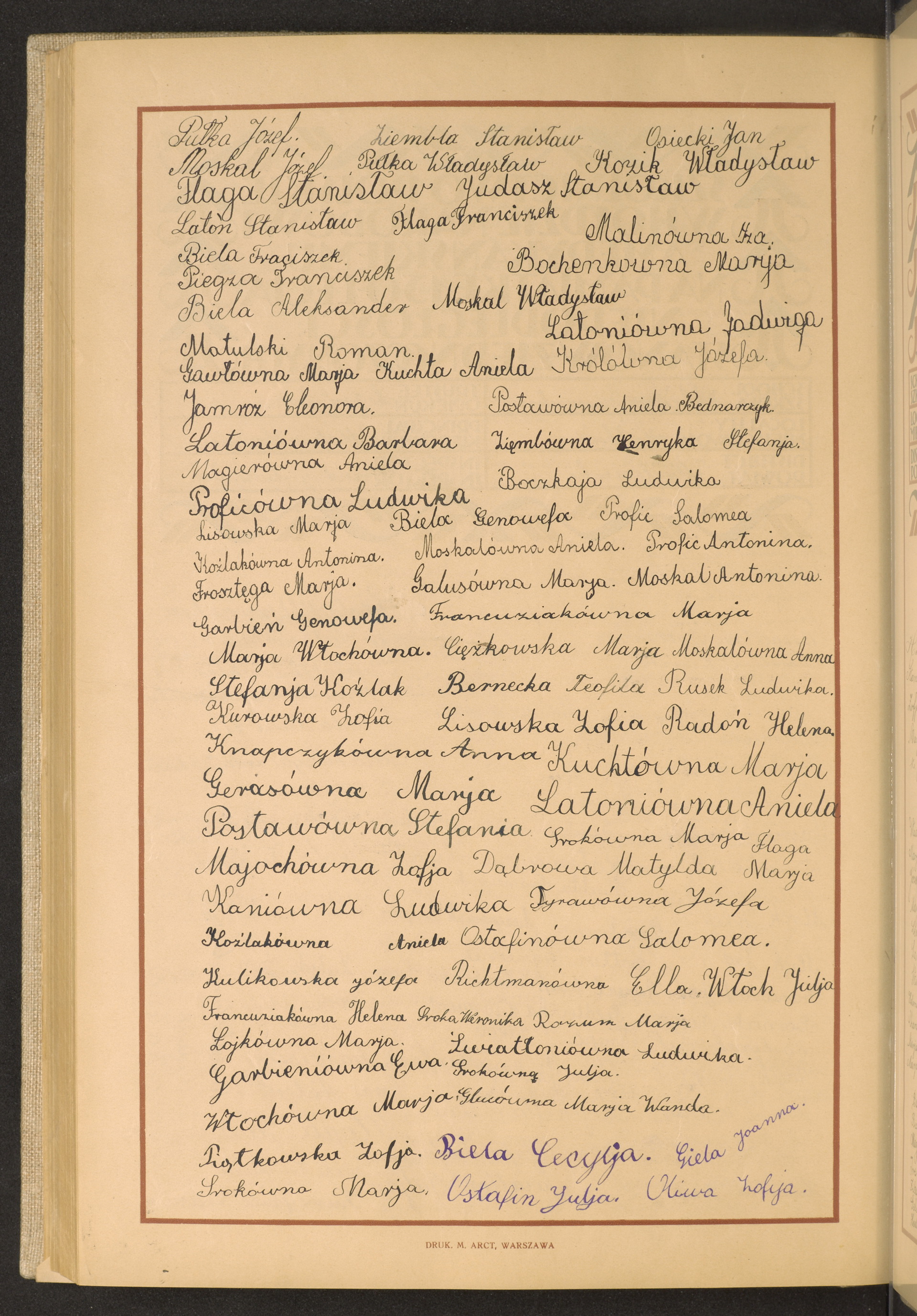 Podpis Władysław Kozik na stronie nr 270 w tomie nr 55