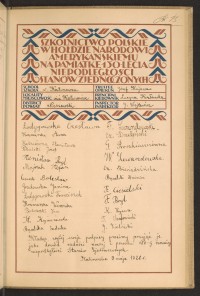 Podpis Ludwika Bącalska na stronie nr 119 w tomie nr 56