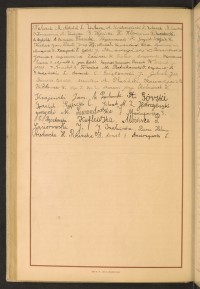 Podpis P. Albińska na stronie nr 200 w tomie nr 56