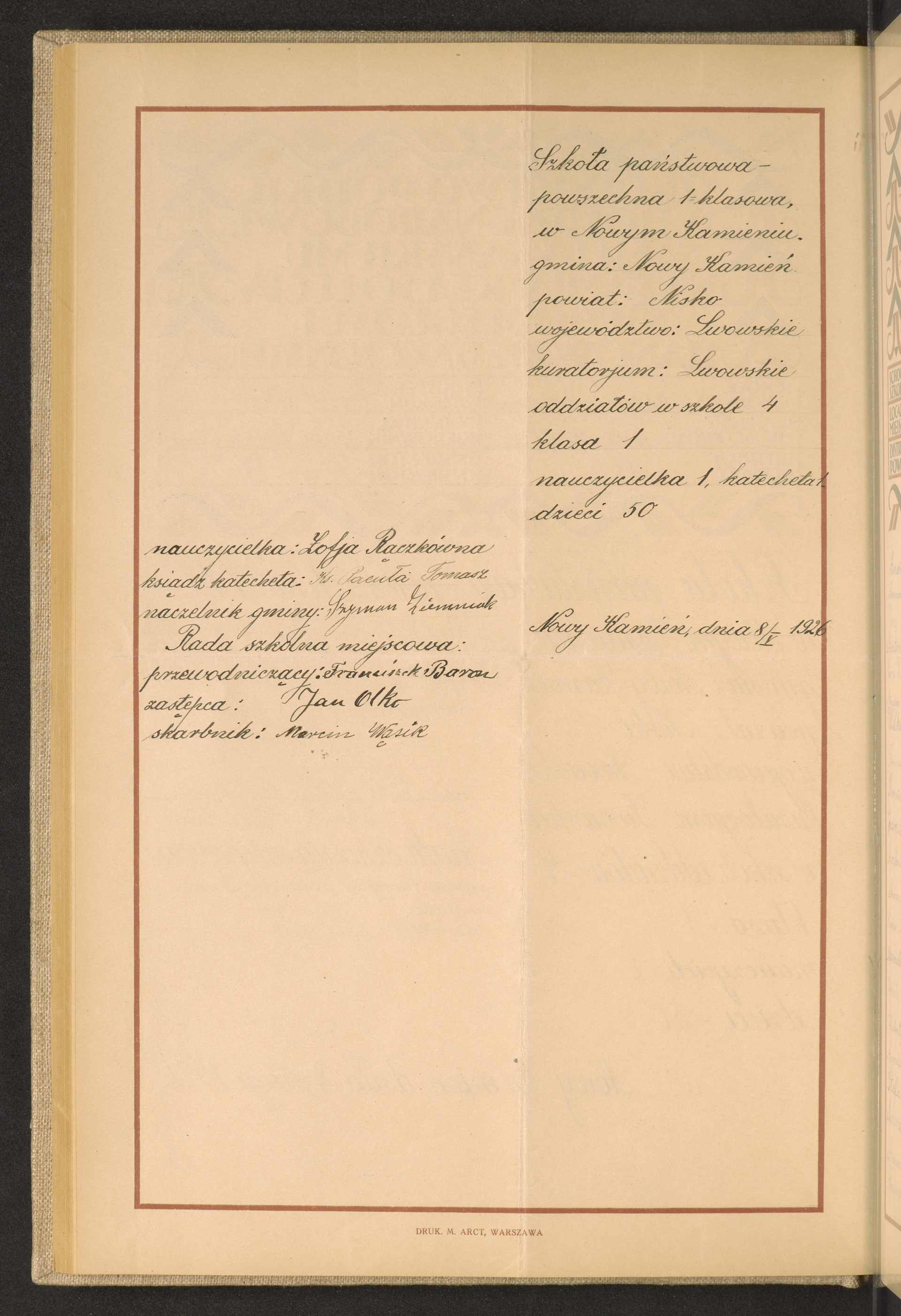 Podpis Marcin Wąsik na stronie nr 86 w tomie nr 57