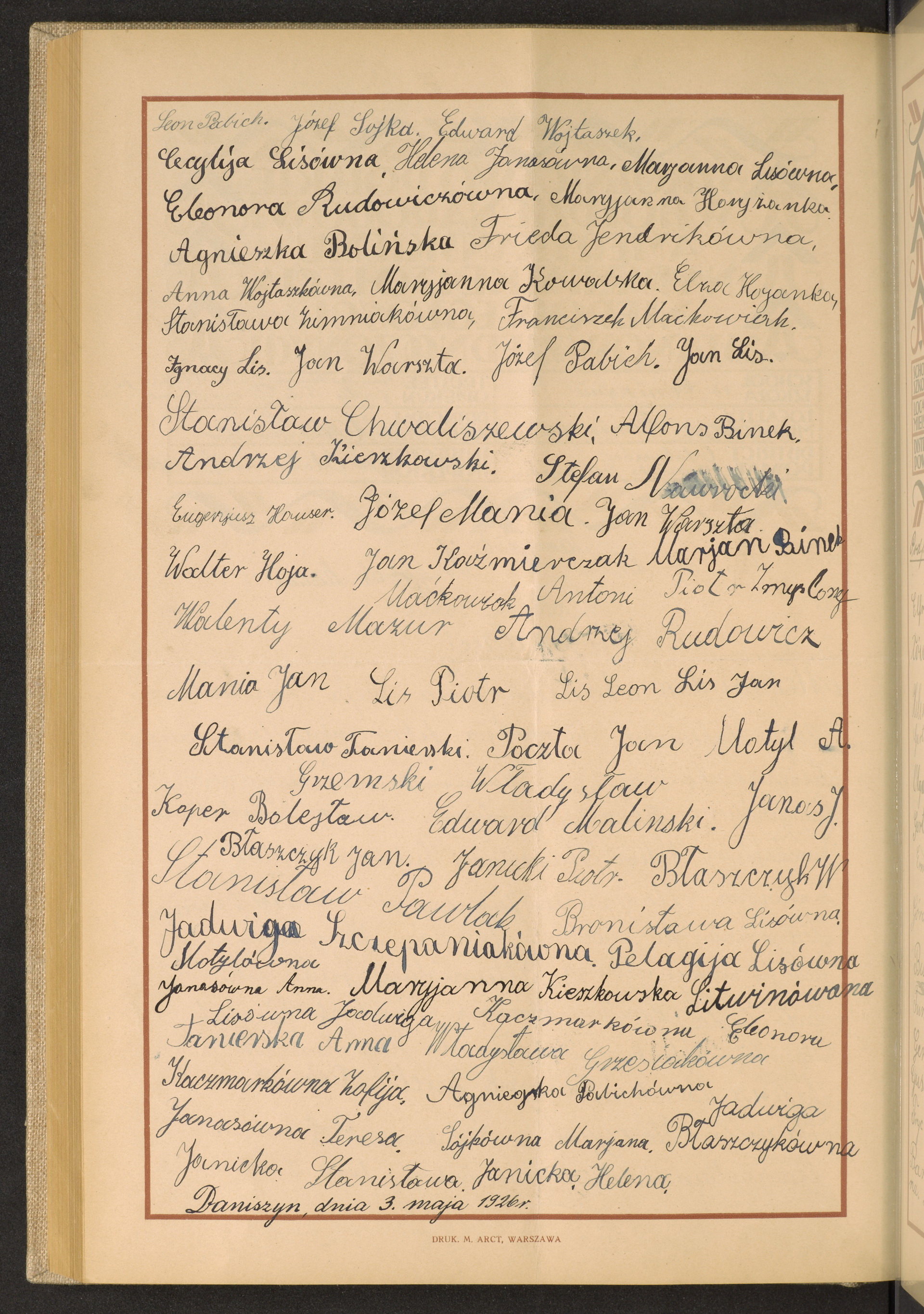 Podpis Edward Maliński na stronie nr 240 w tomie nr 57