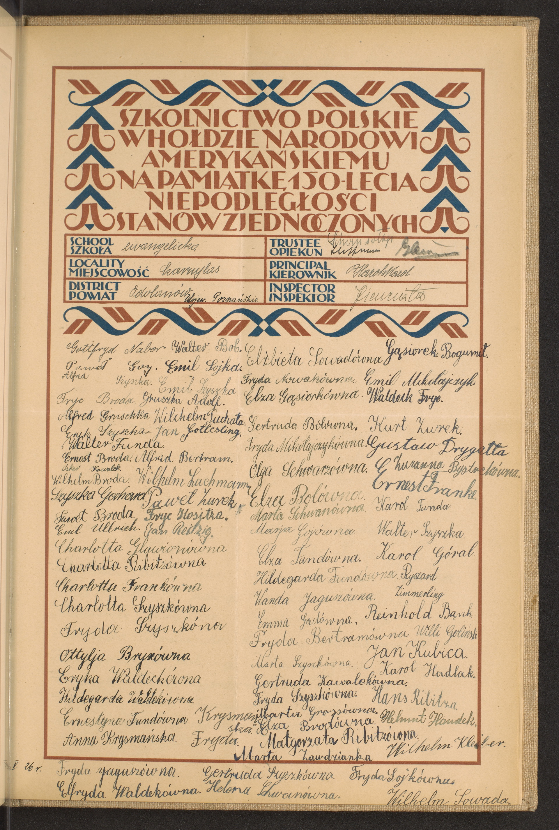 Podpis Maria Goj na stronie nr 253 w tomie nr 57