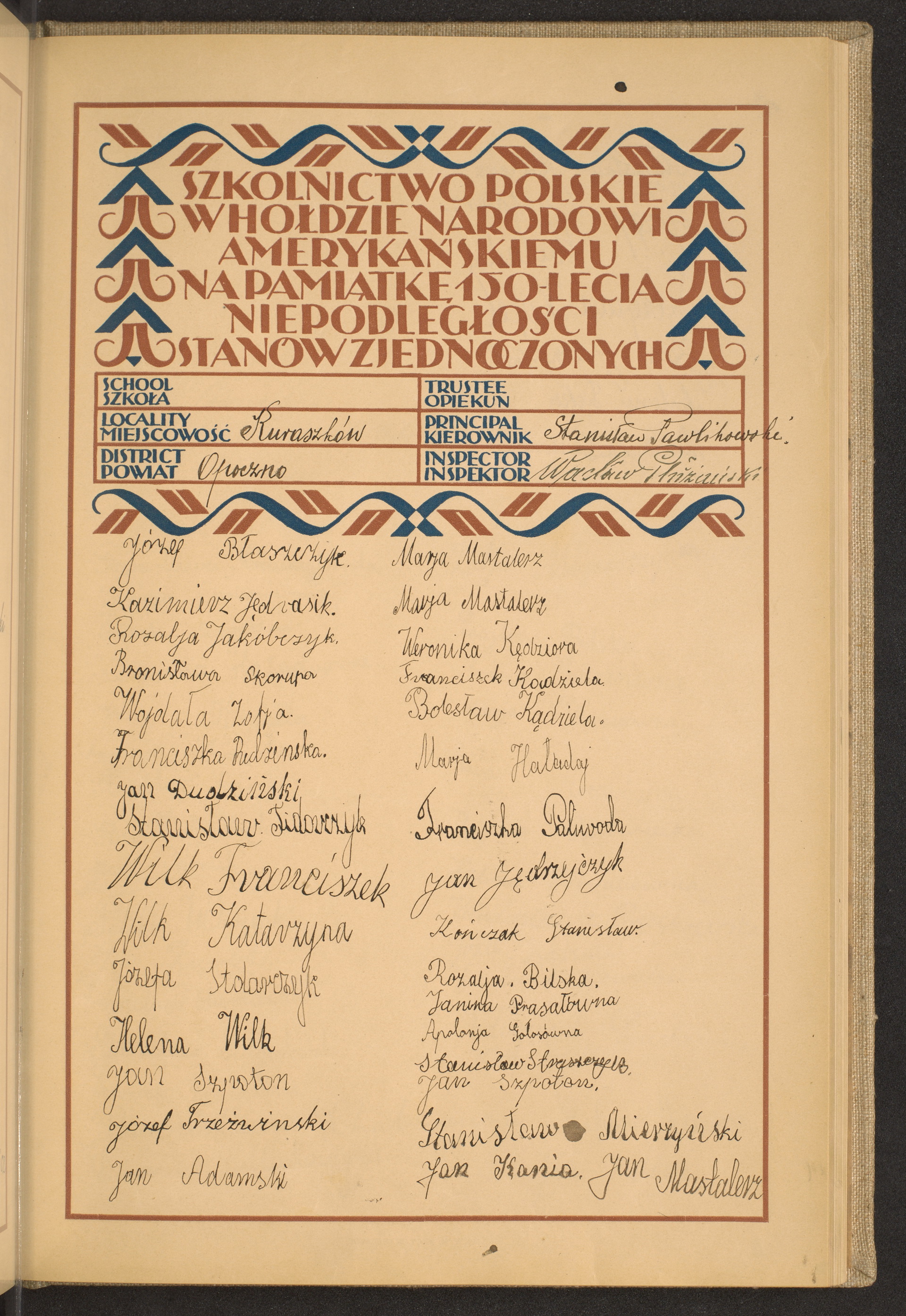 Podpis Stanisław Pawlikowski na stronie nr 153 w tomie nr 58