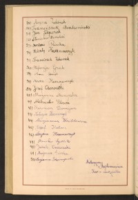 Podpis Franciszek Brakoniecki na stronie nr 200 w tomie nr 58