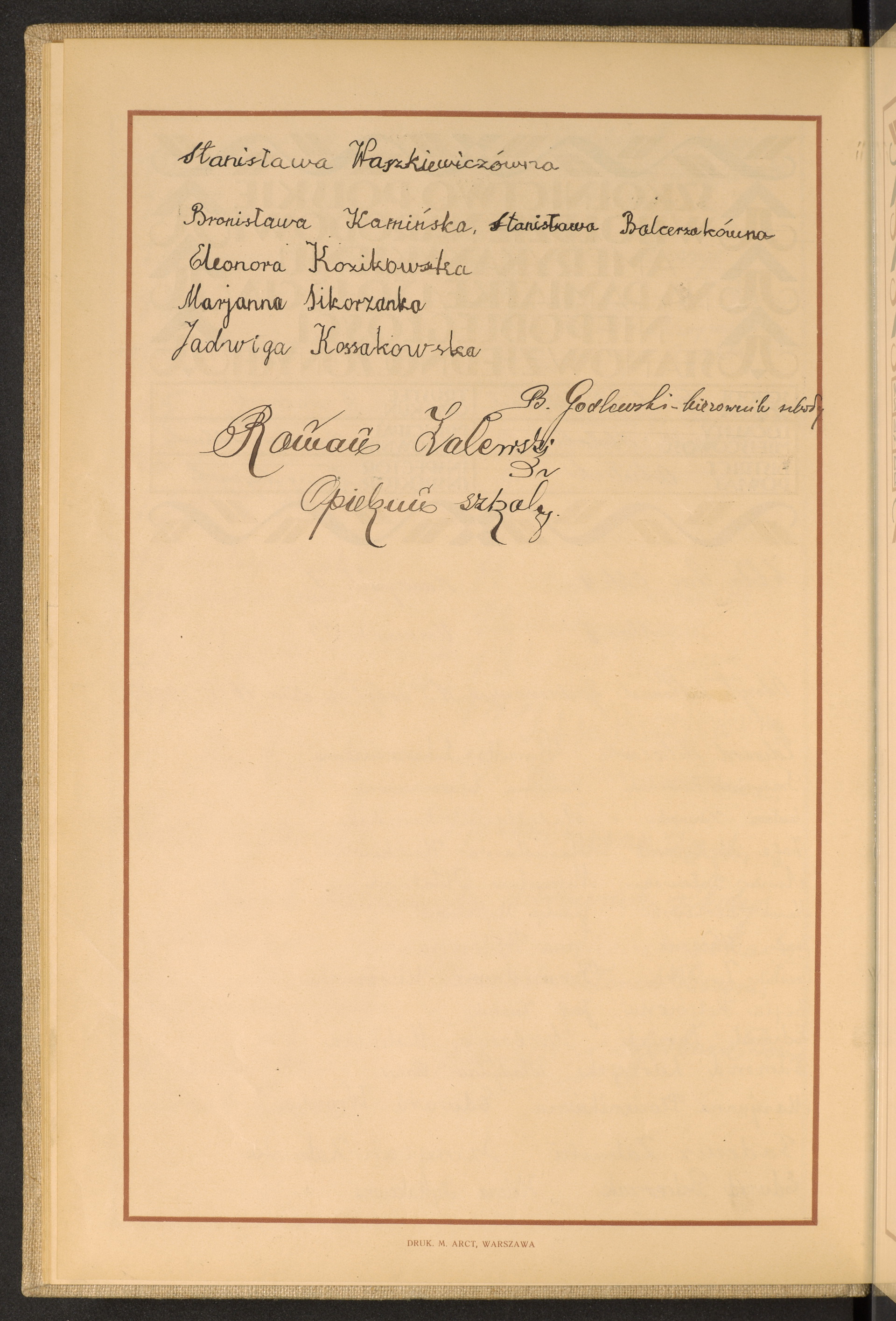 Podpis Roman Zalewski na stronie nr 26 w tomie nr 59