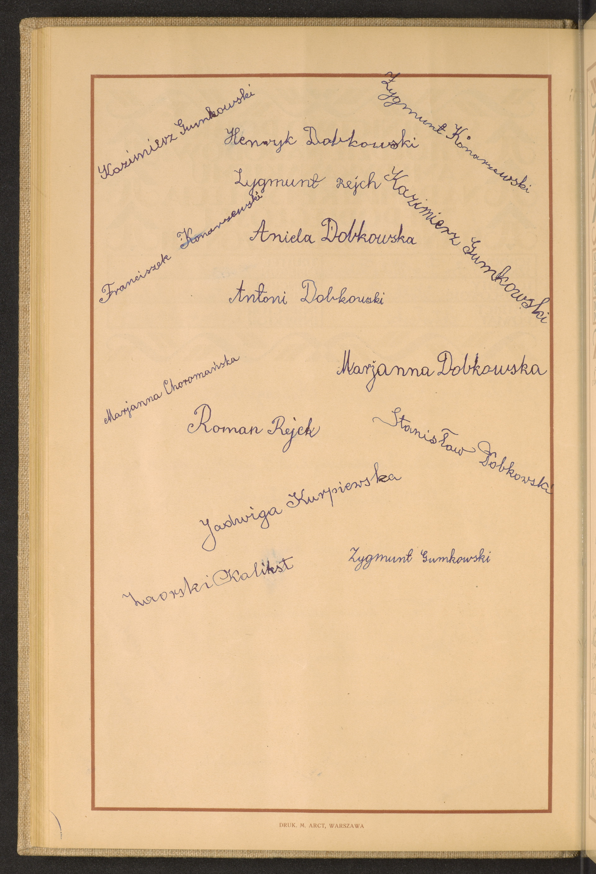 Podpis Zygmunt Gumkowski na stronie nr 98 w tomie nr 59