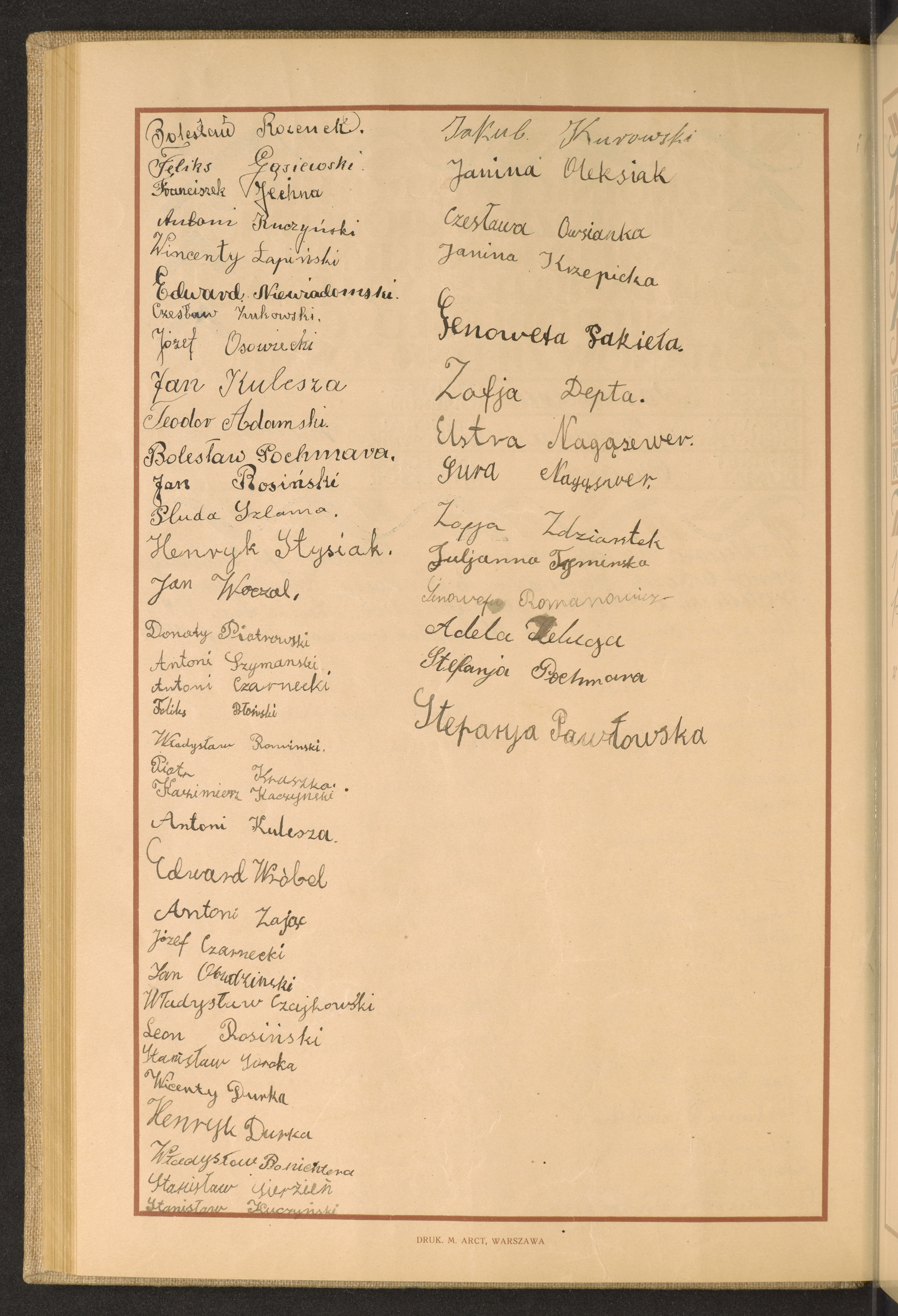 Podpis Bolesław Rozenek na stronie nr 160 w tomie nr 59