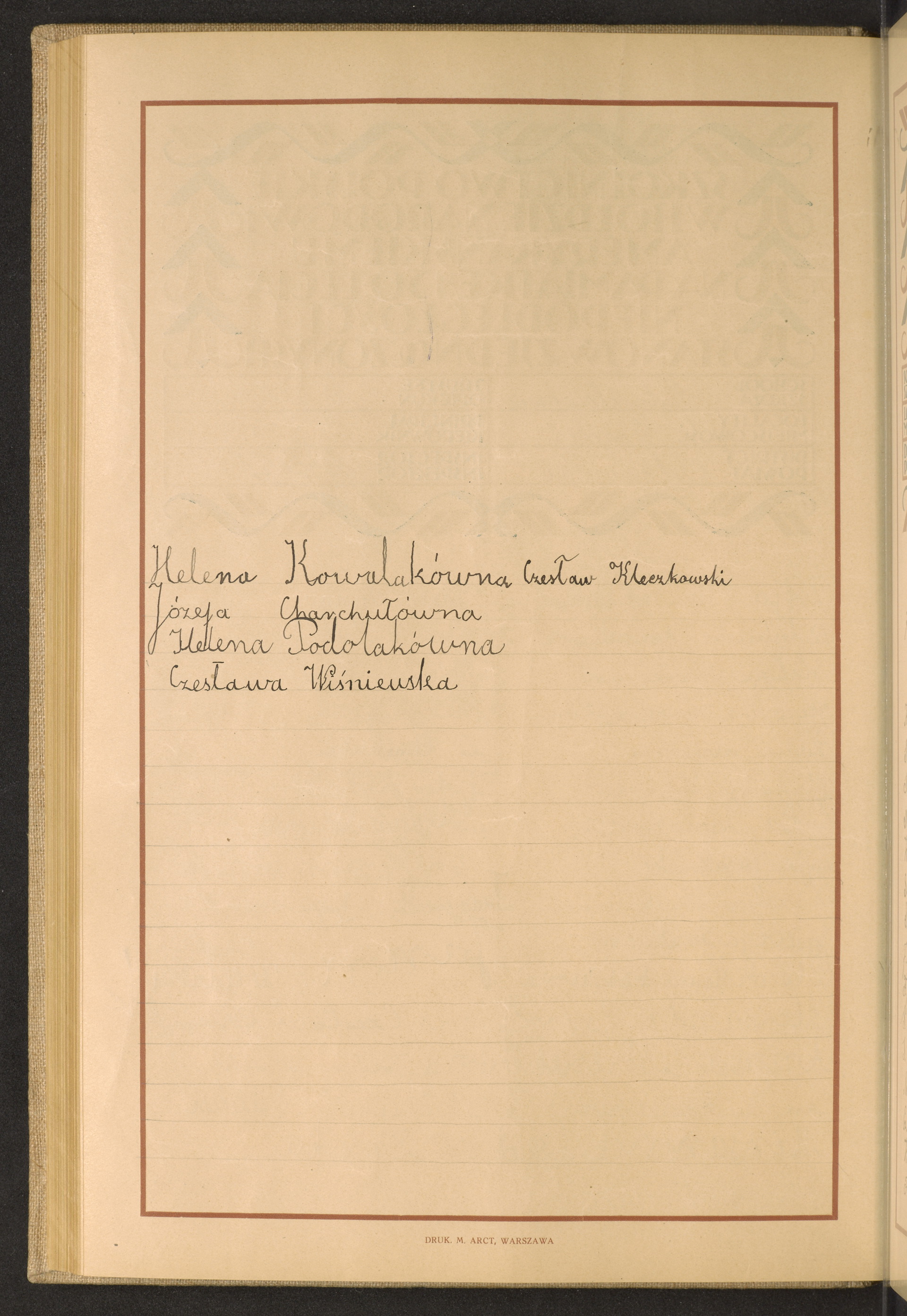 Podpis Czesław  Kleczkowski na stronie nr 172 w tomie nr 59