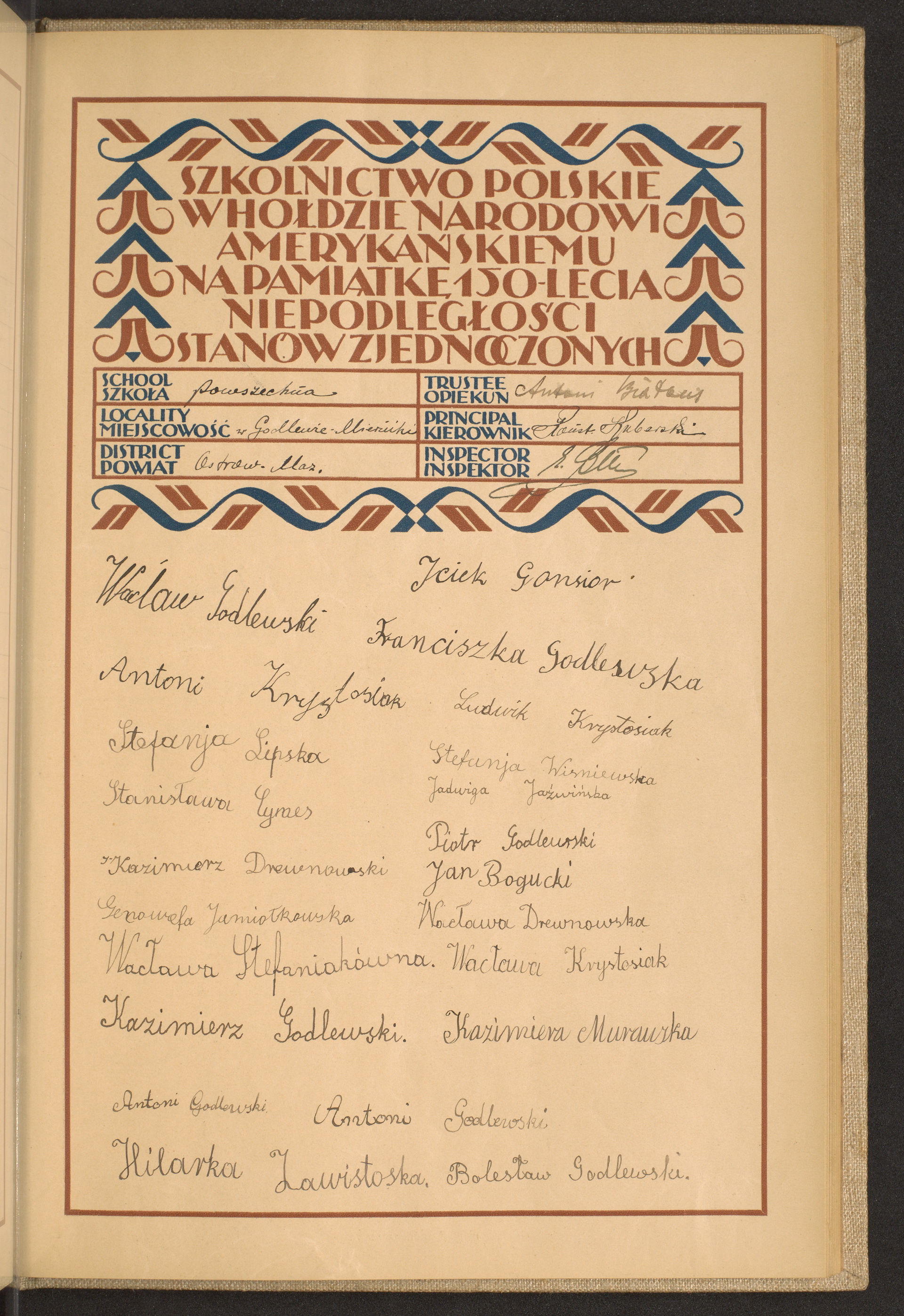 Podpis Antoni Białous na stronie nr 193 w tomie nr 59