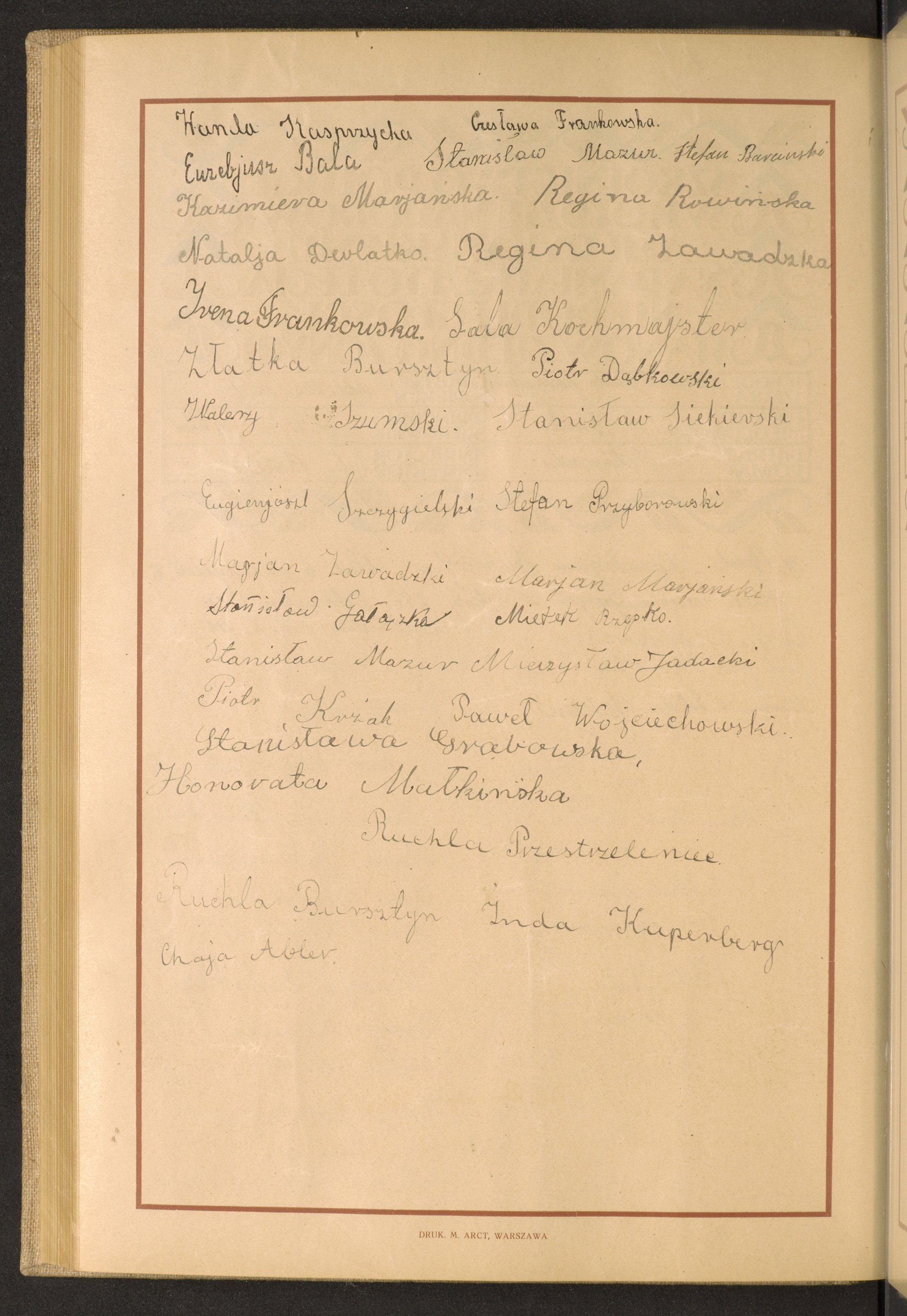 Podpis Wanda Kasprzycka na stronie nr 232 w tomie nr 59