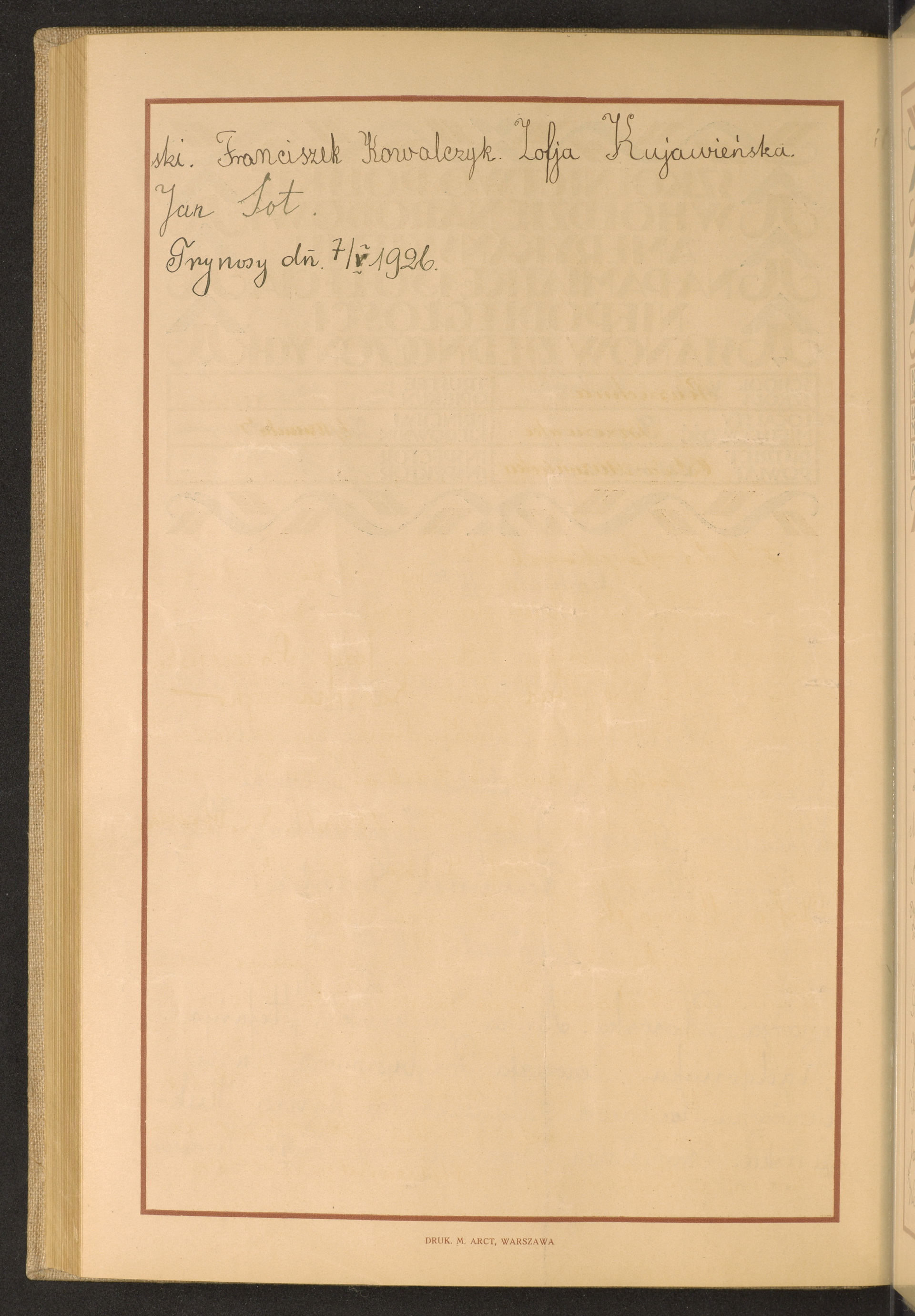 Podpis Franciszek Kowalczyk na stronie nr 248 w tomie nr 59