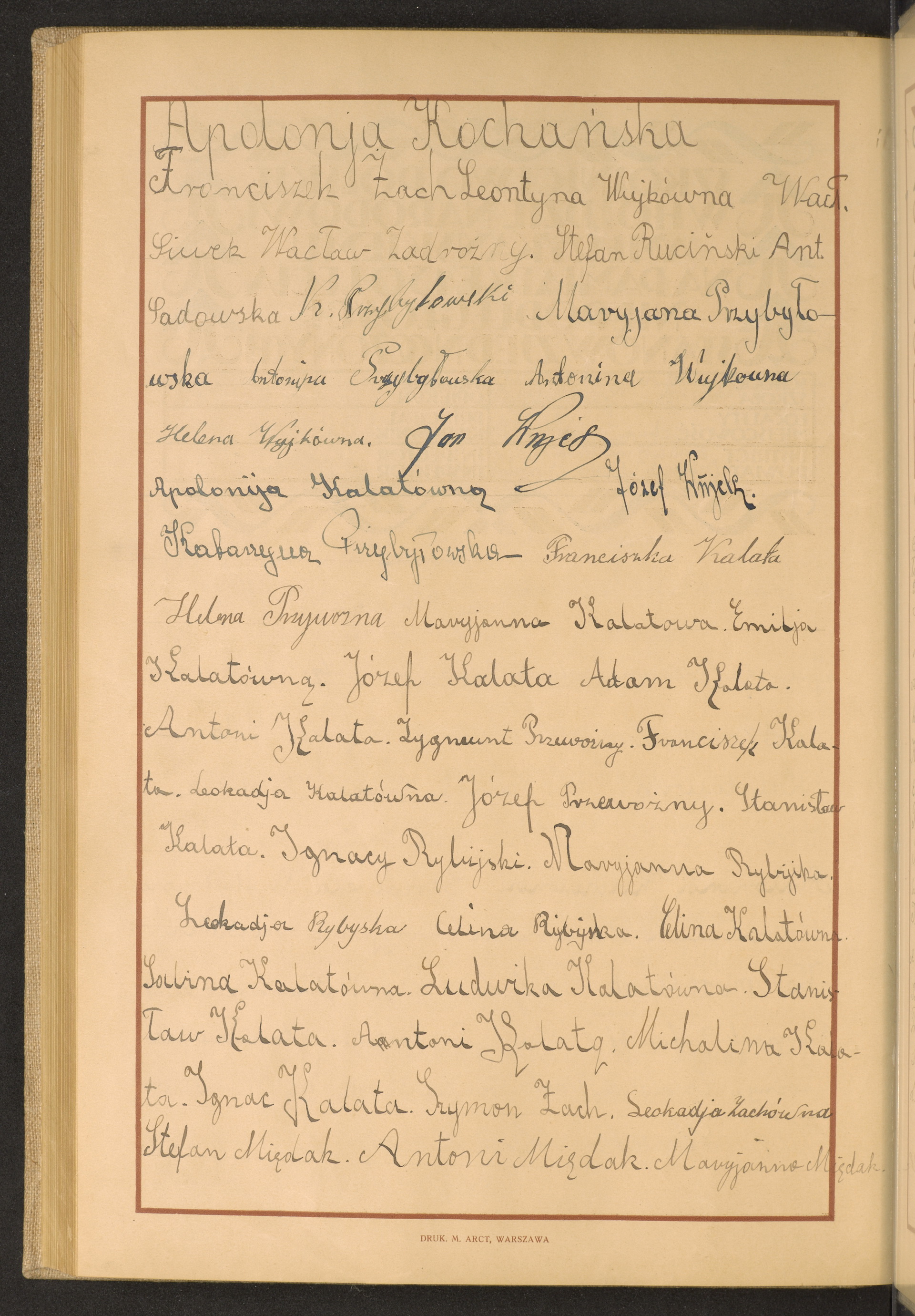 Podpis Marianna Międak na stronie nr 266 w tomie nr 59