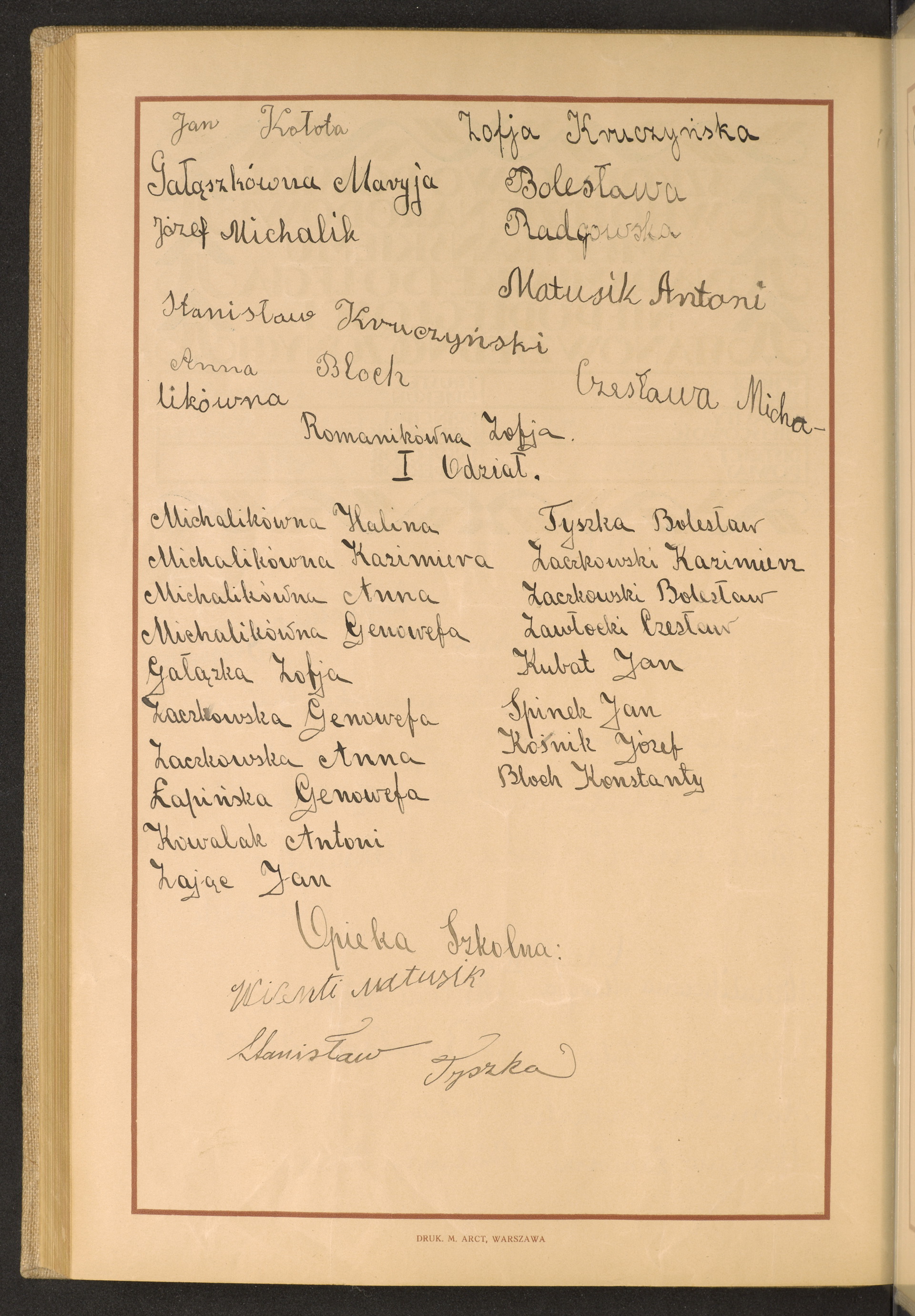 Podpis Stanisław Tyszka na stronie nr 280 w tomie nr 59