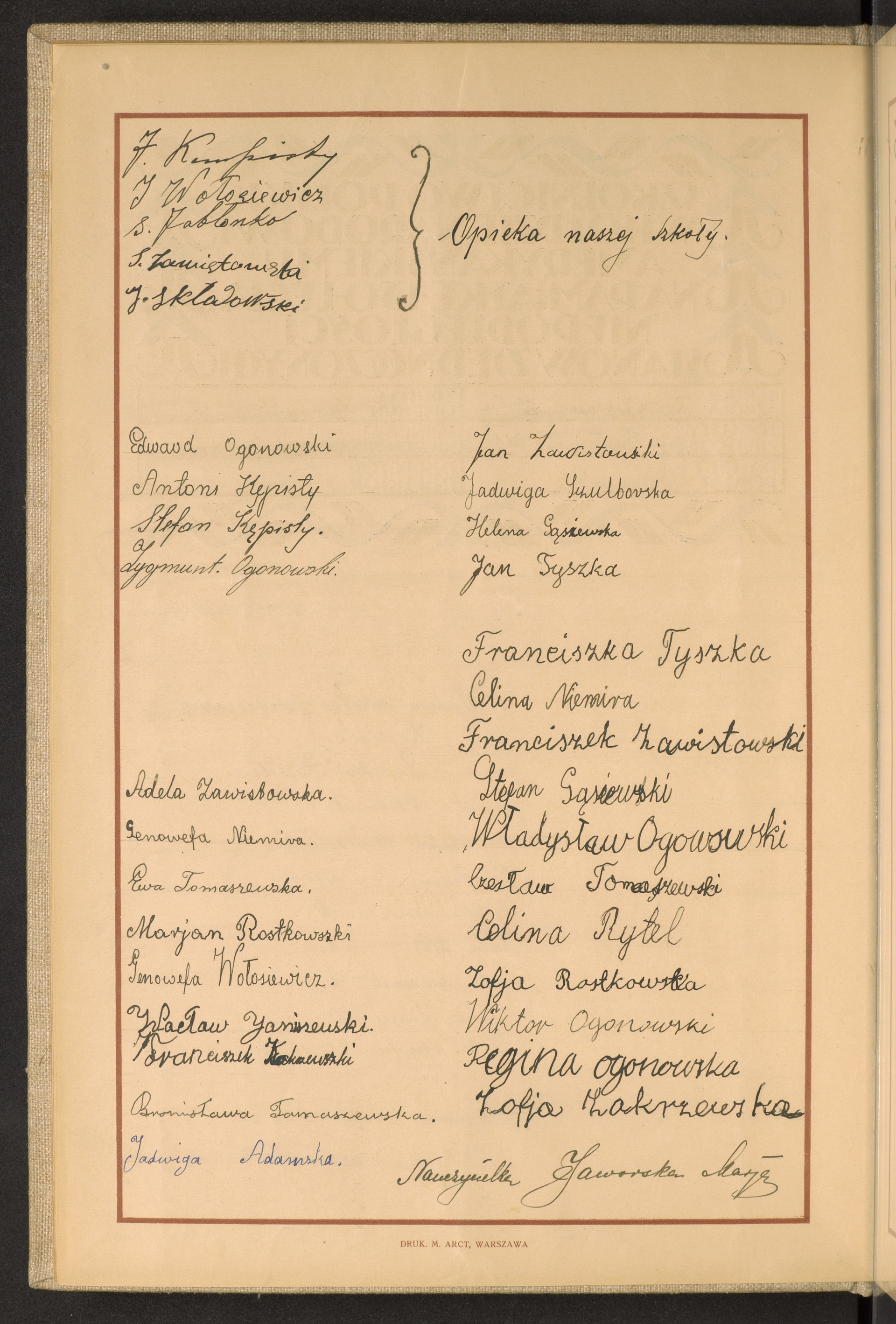 Podpis J. Kępisty na stronie nr 8 w tomie nr 60