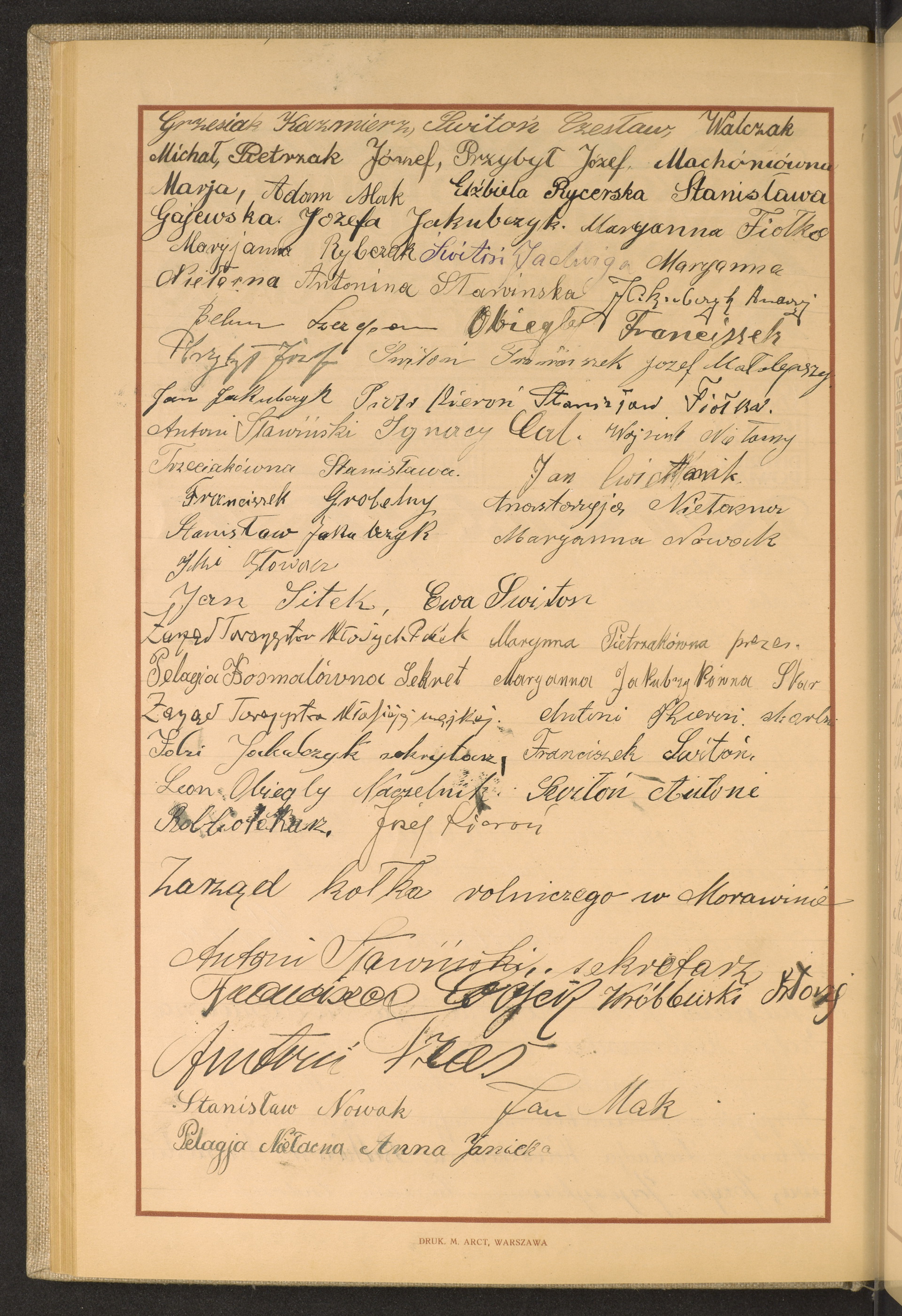 Podpis Kazimierz Grzesiak na stronie nr 106 w tomie nr 60