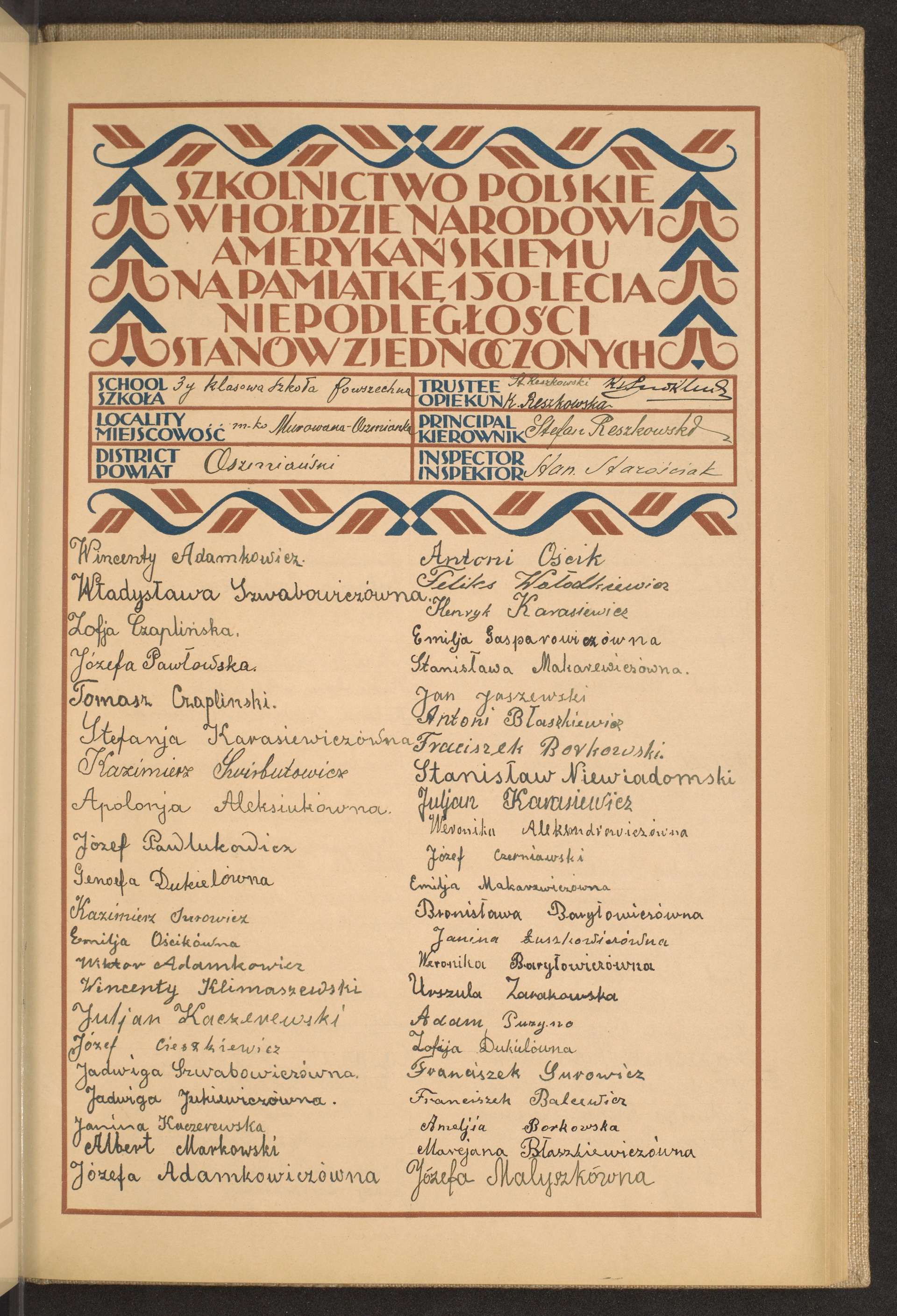 Podpis Zofia Dukiel na stronie nr 149 w tomie nr 60