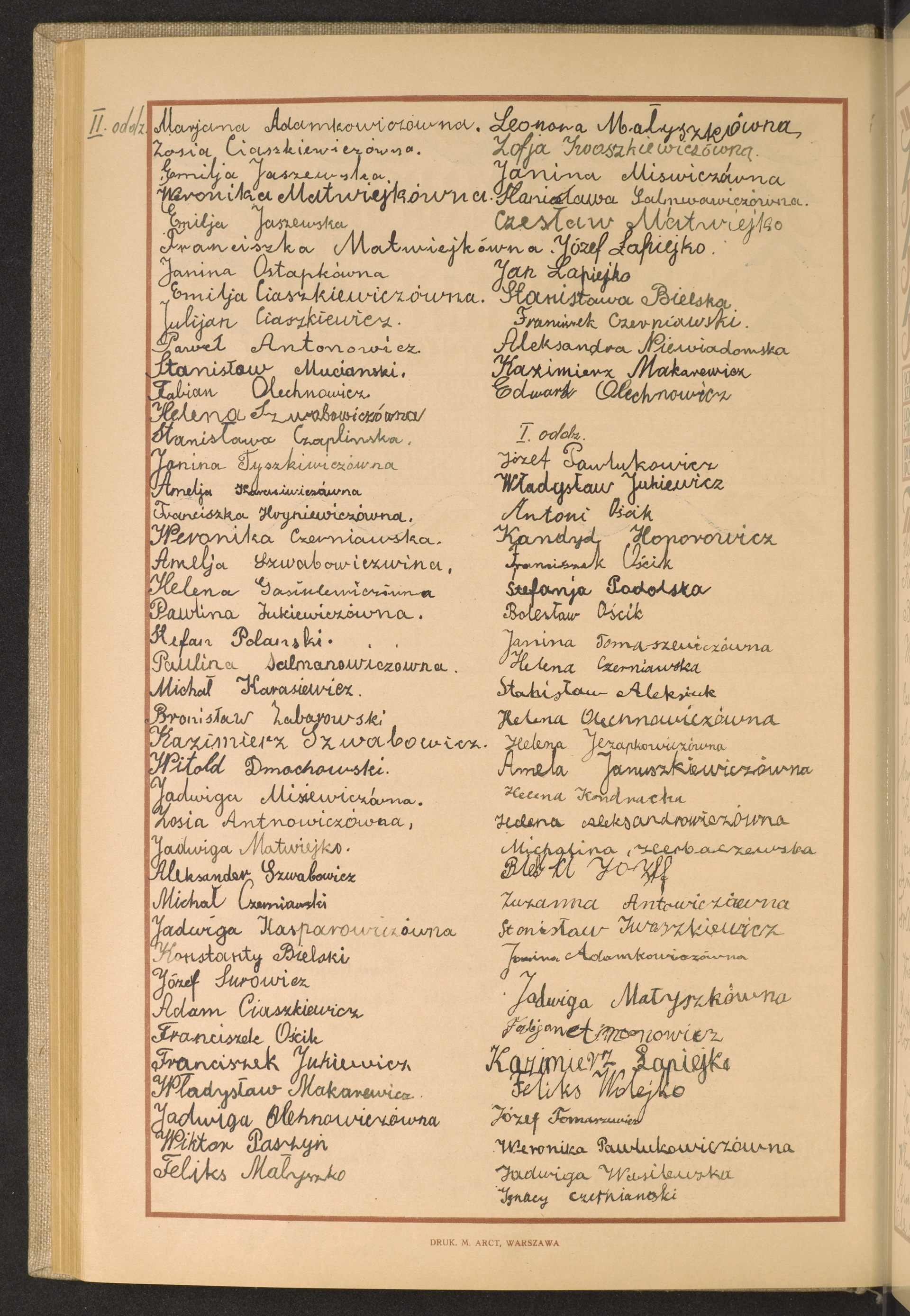 Podpis Marianna Adamkowicz na stronie nr 150 w tomie nr 60