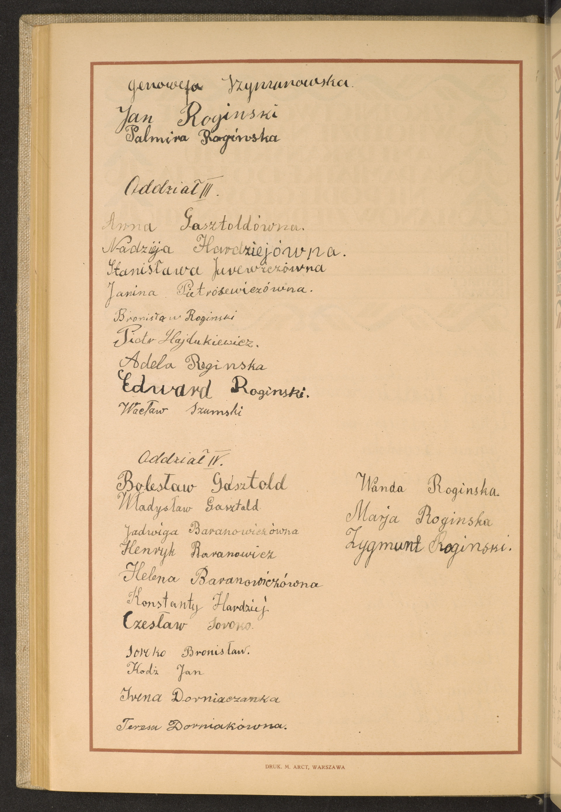 Podpis Genowefa Szymanowska na stronie nr 162 w tomie nr 60