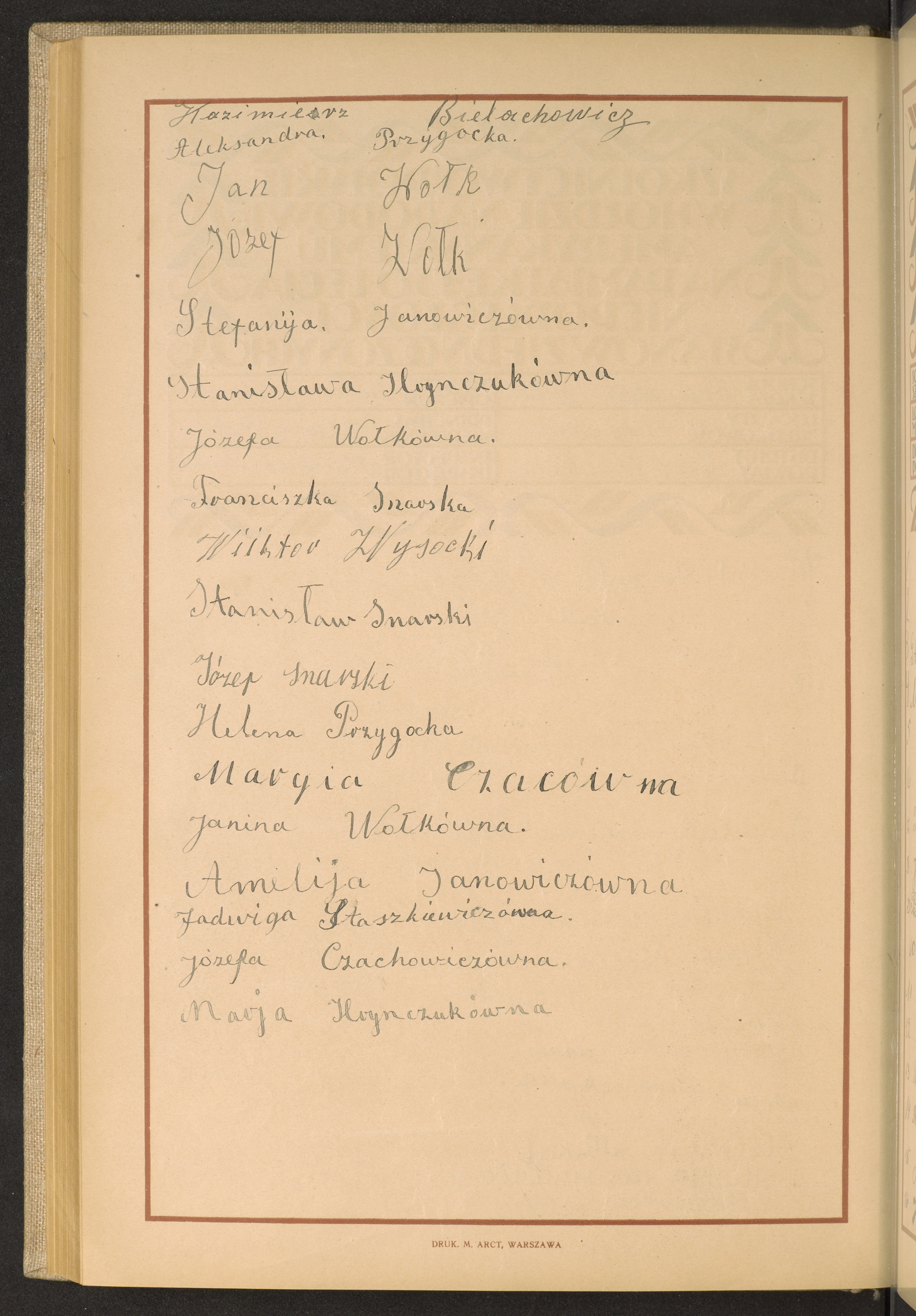 Podpis Kazimierz Bielachowicz na stronie nr 202 w tomie nr 60