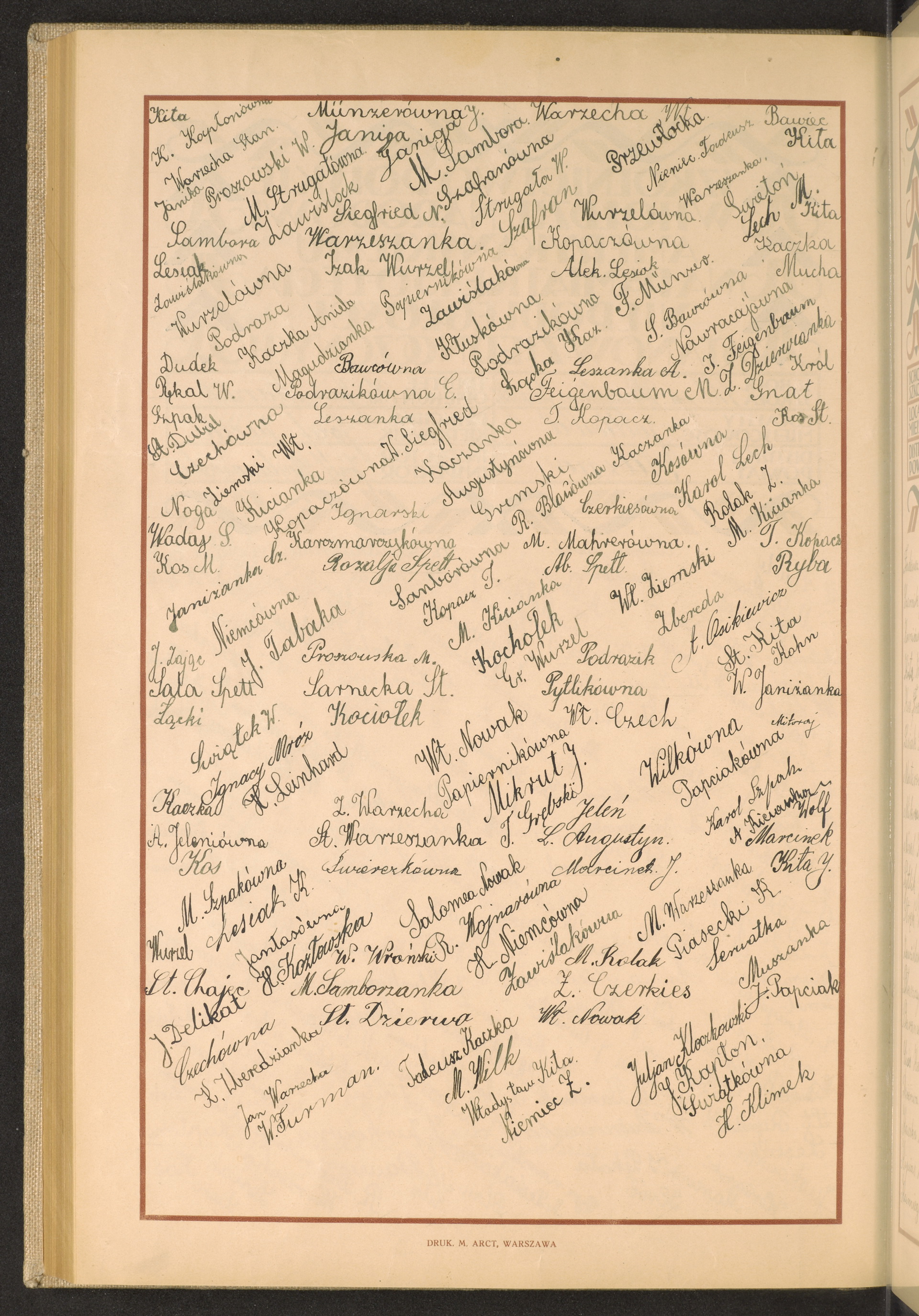 Podpis H. Klimek na stronie nr 238 w tomie nr 61