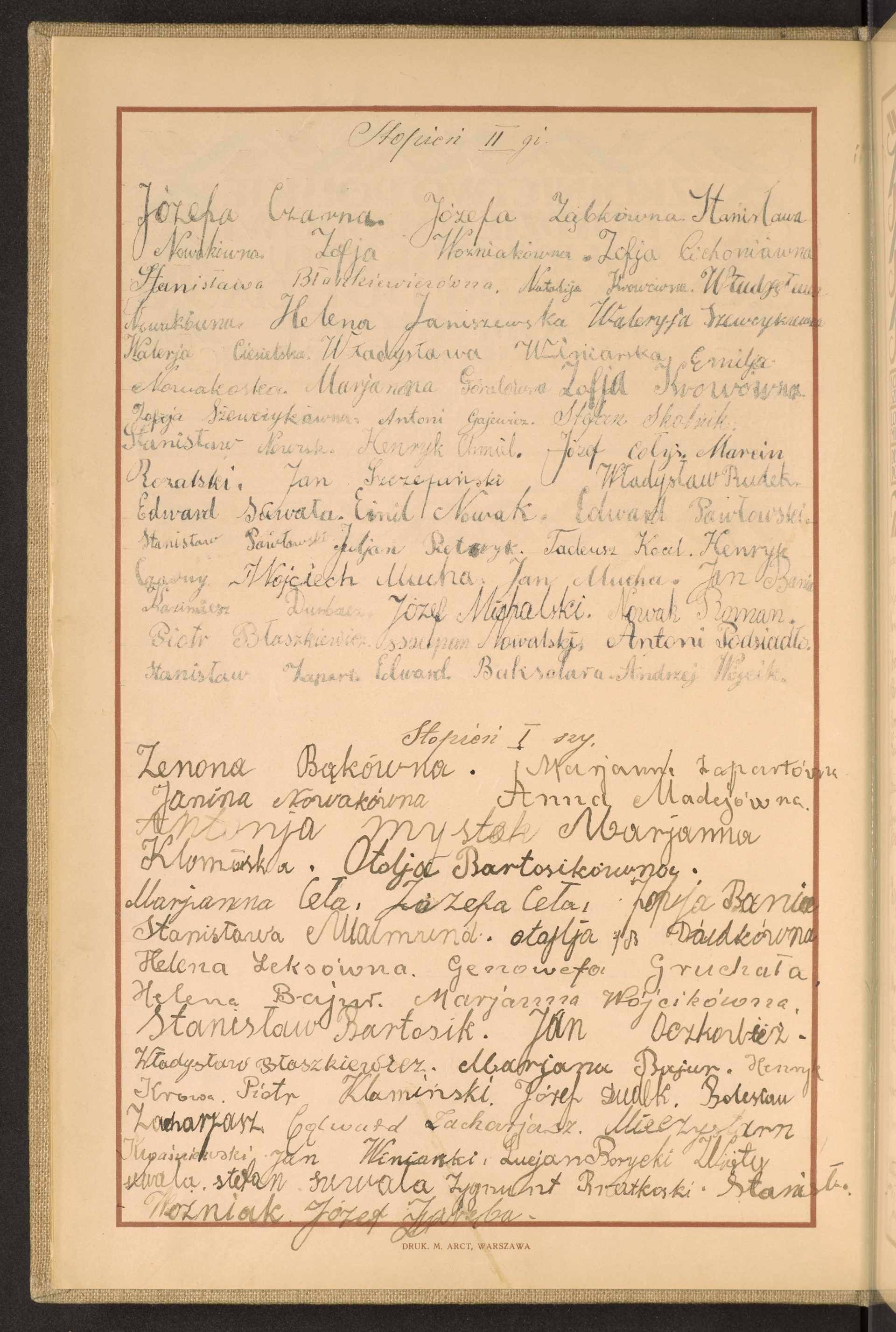 Podpis Józef Zaręba na stronie nr 8 w tomie nr 62