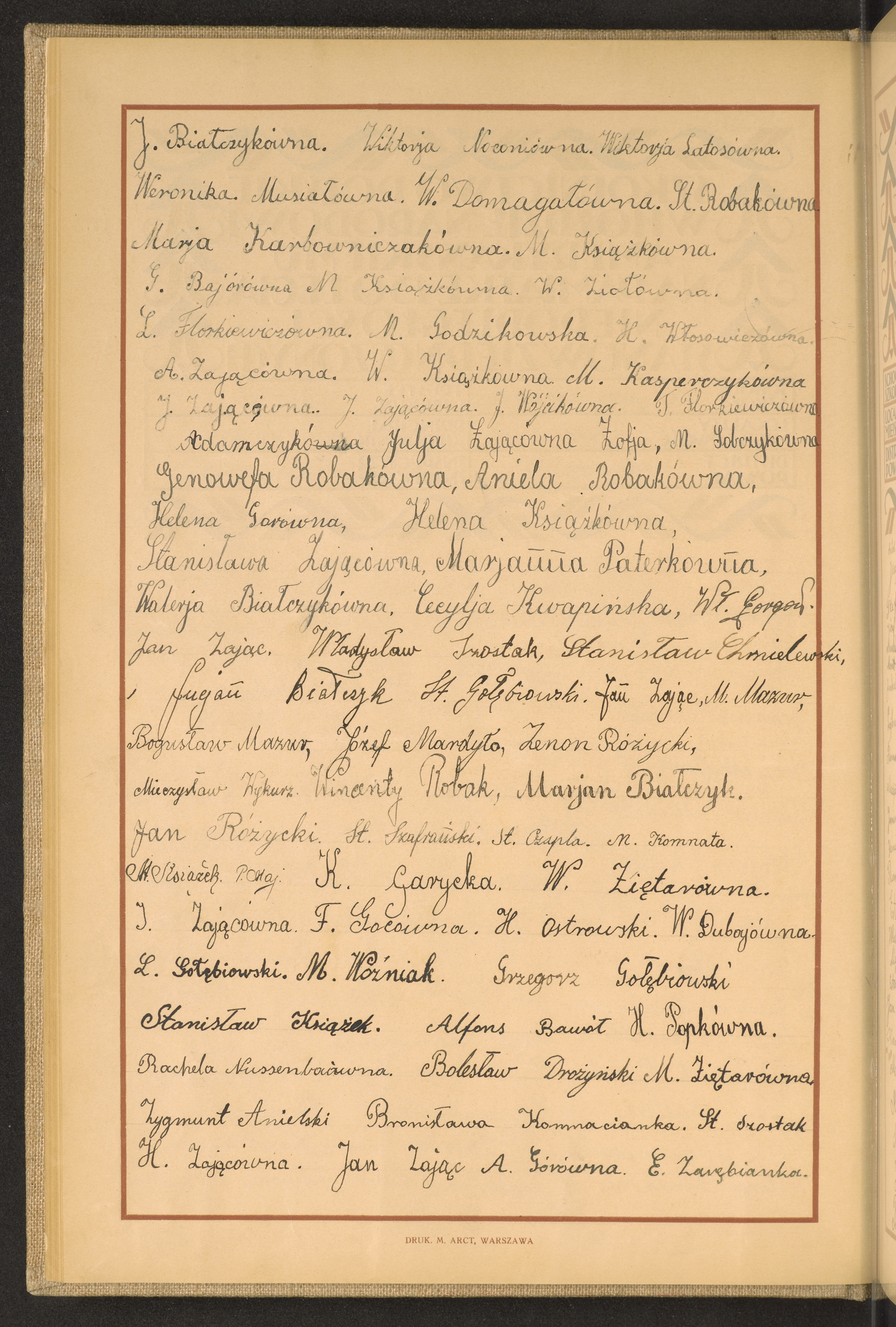 Podpis Wł. Gorgoń na stronie nr 46 w tomie nr 62