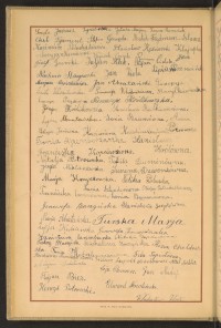 Podpis Maria Abratańska na stronie nr 48 w tomie nr 62