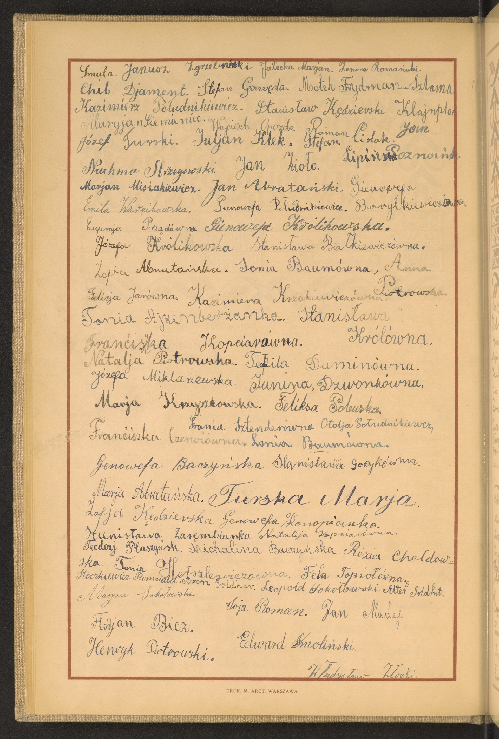 Podpis Janusz Zgrzebnicki na stronie nr 48 w tomie nr 62