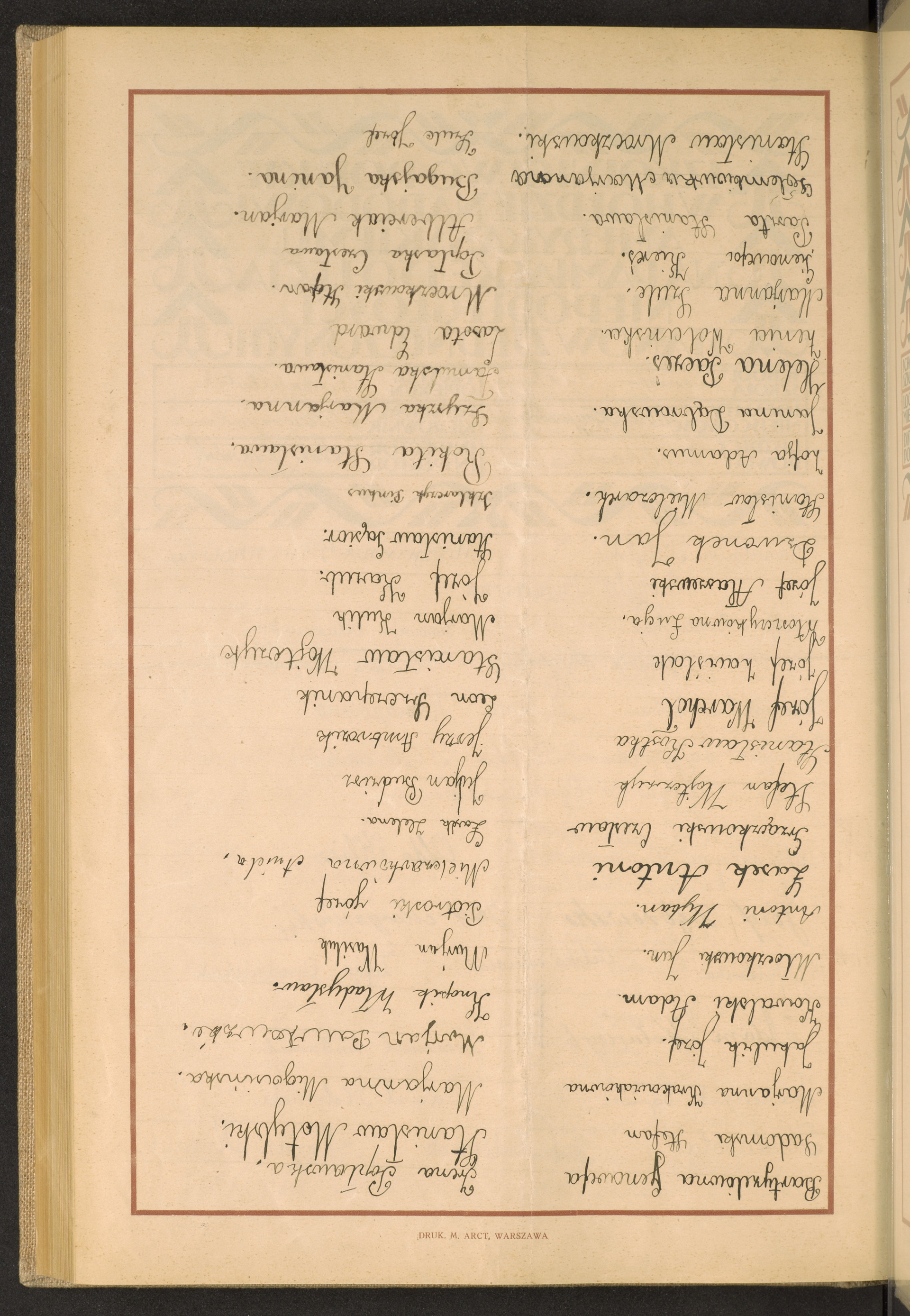 Podpis Józef Szulc na stronie nr 284 w tomie nr 62