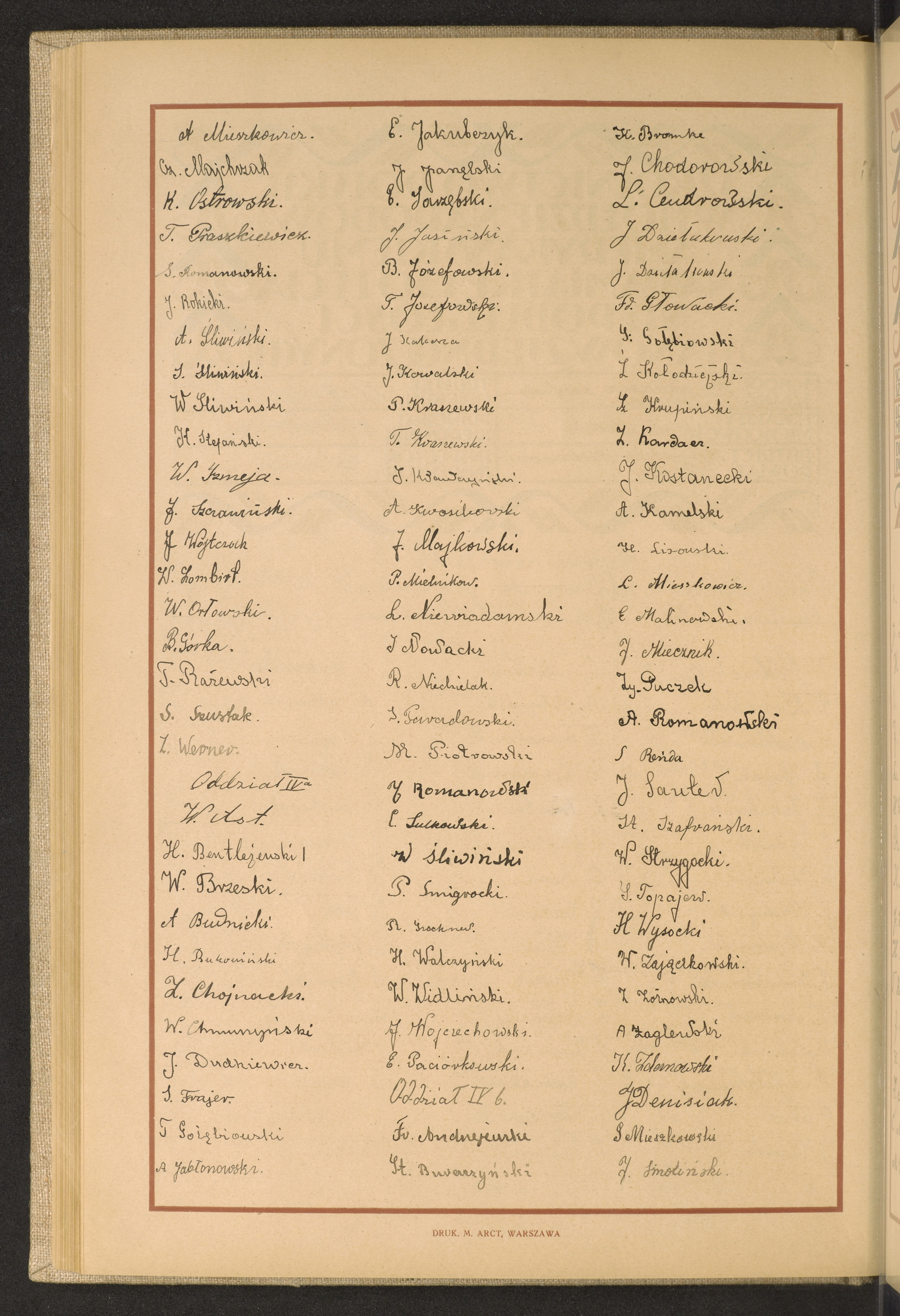 Podpis A. Mieszkowicz na stronie nr 158 w tomie nr 63