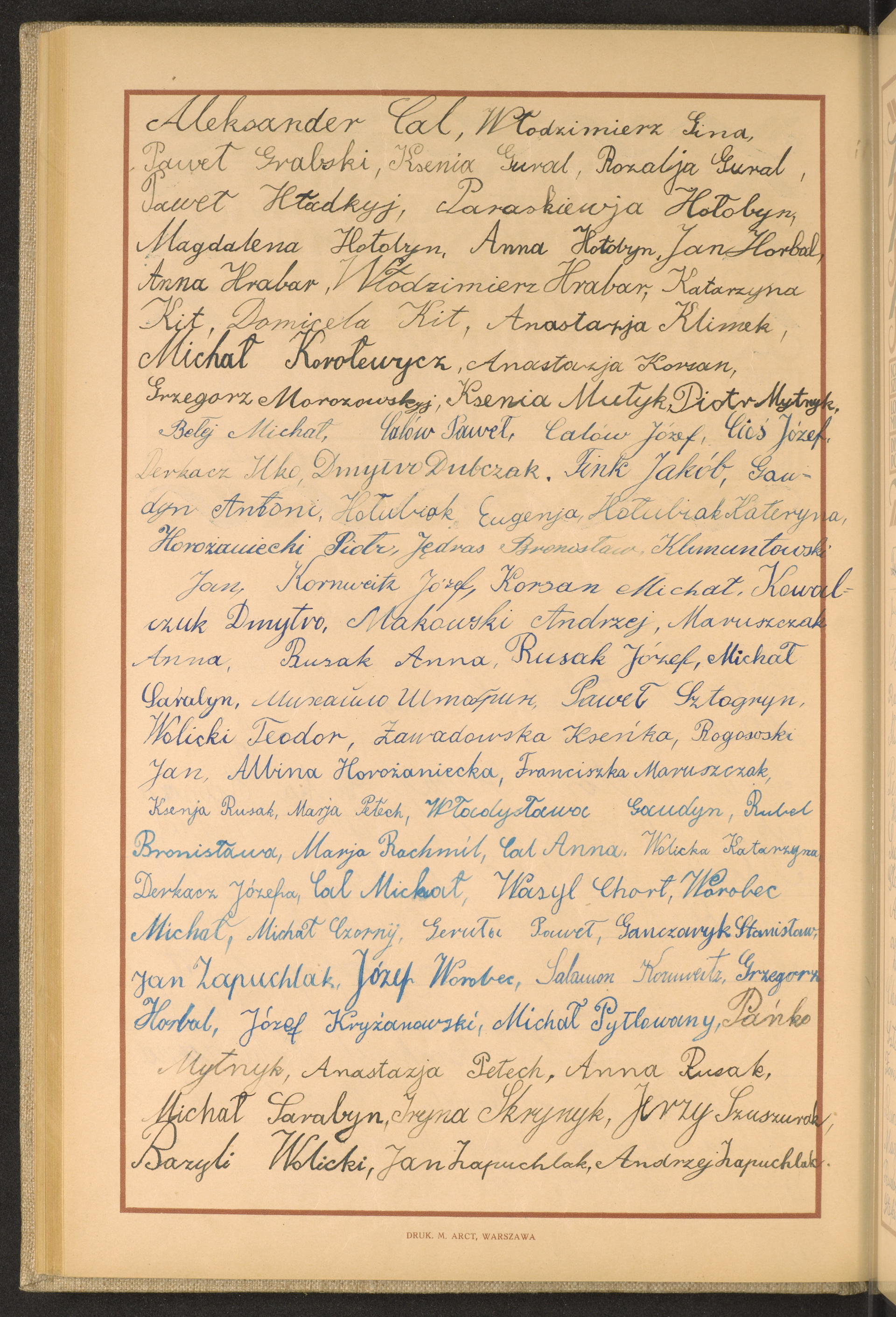 Podpis Andrzej Zapuchlak na stronie nr 114 w tomie nr 64