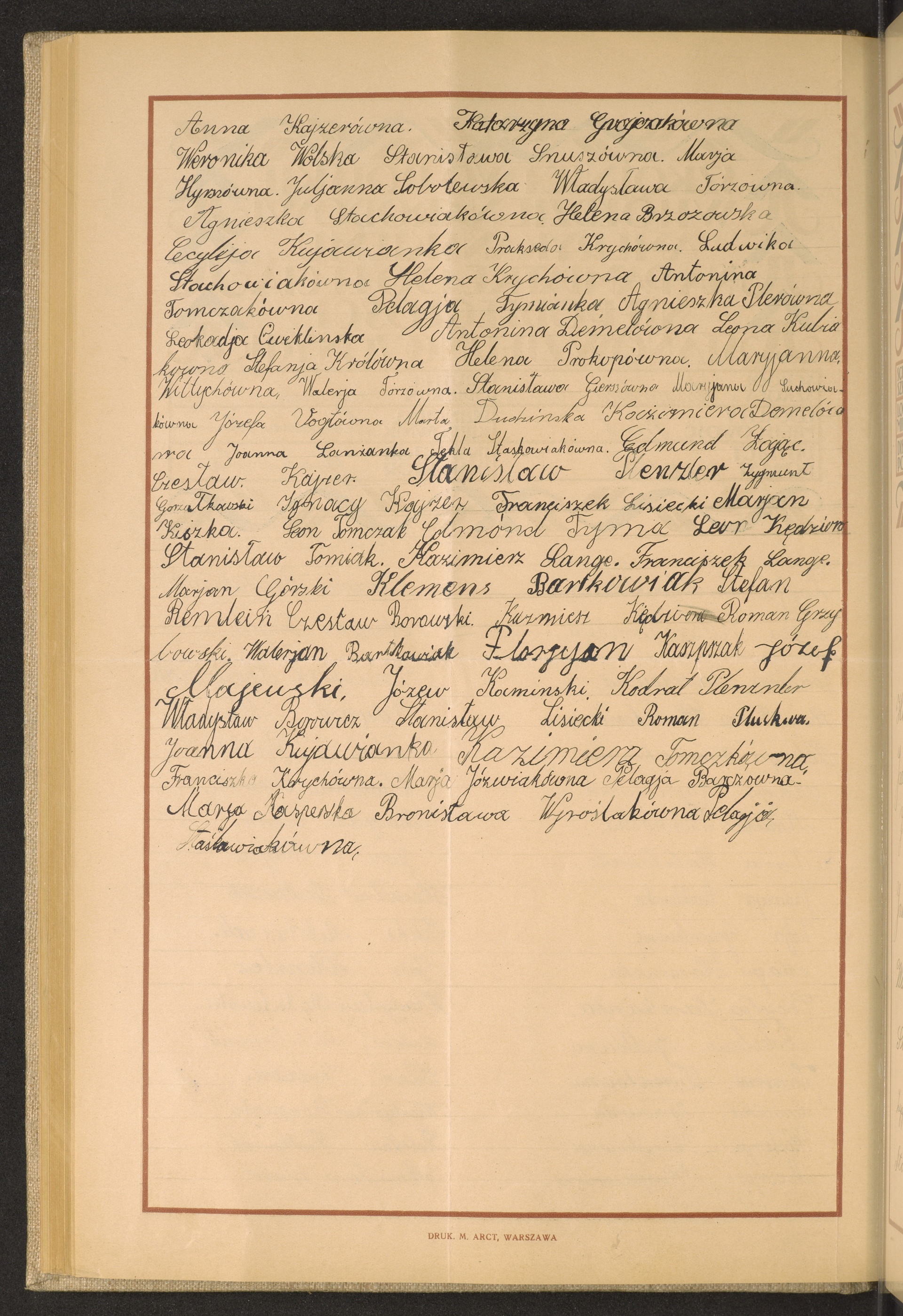 Podpis Weronika Wolska na stronie nr 164 w tomie nr 64