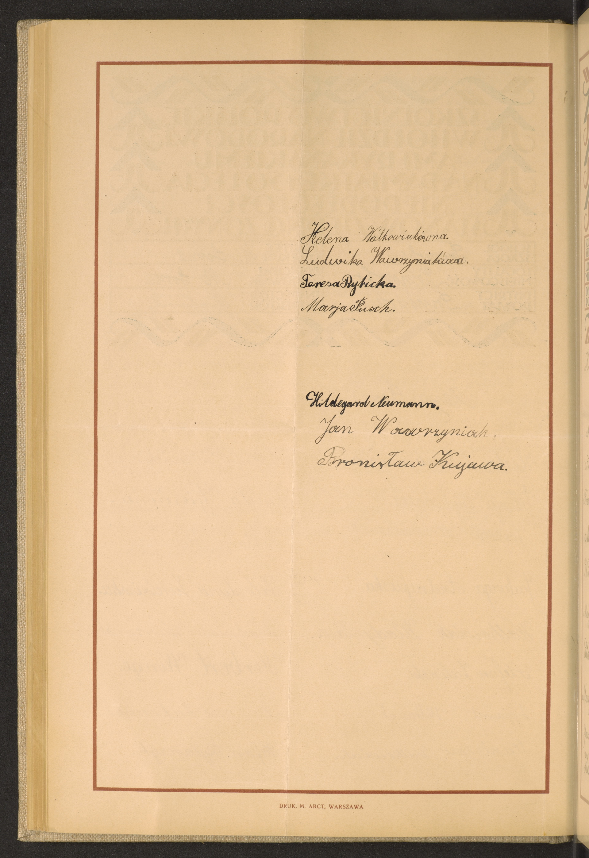 Podpis Bronisław Kujawa na stronie nr 166 w tomie nr 64