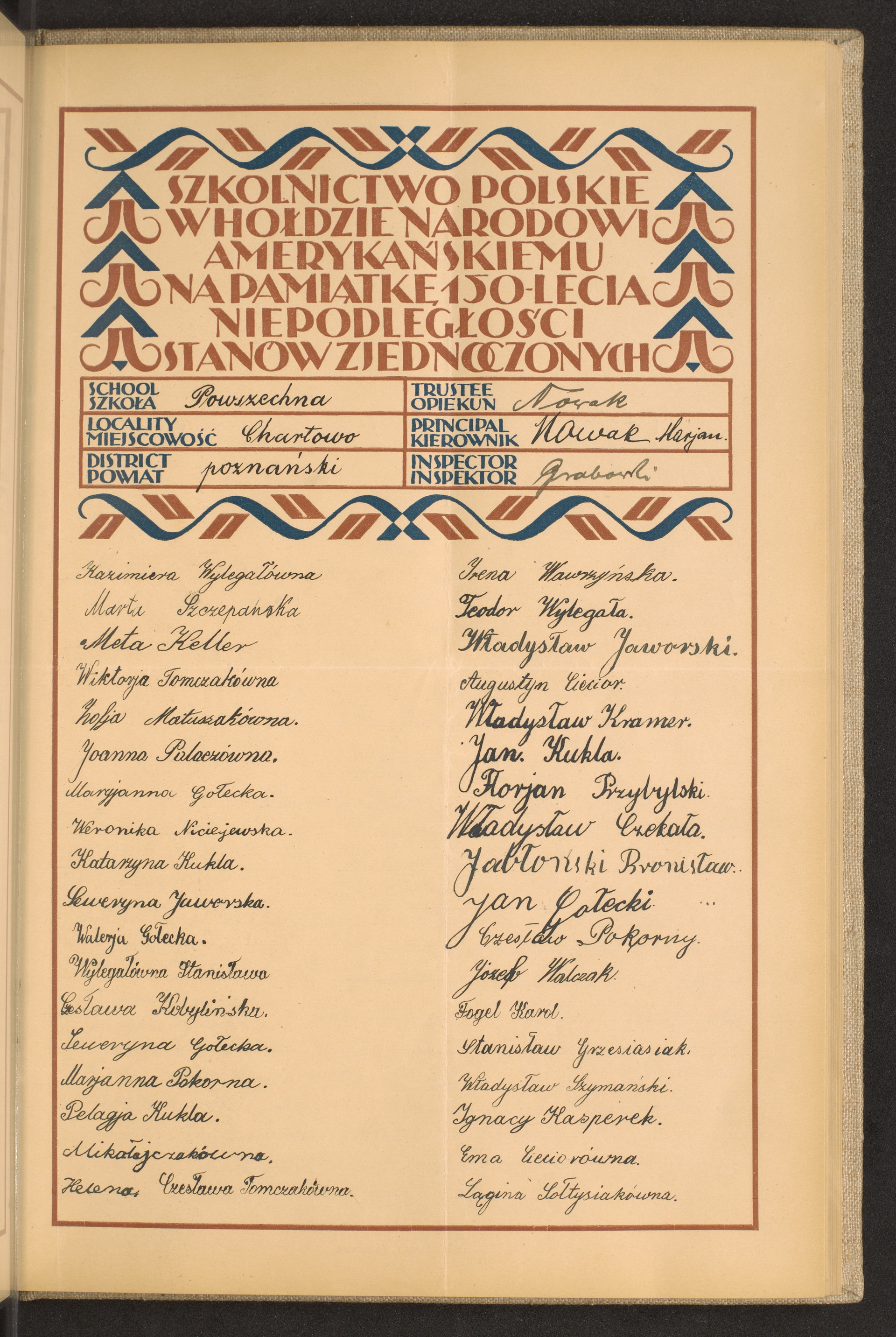 Podpis Longina Sołtysiak na stronie nr 185 w tomie nr 64