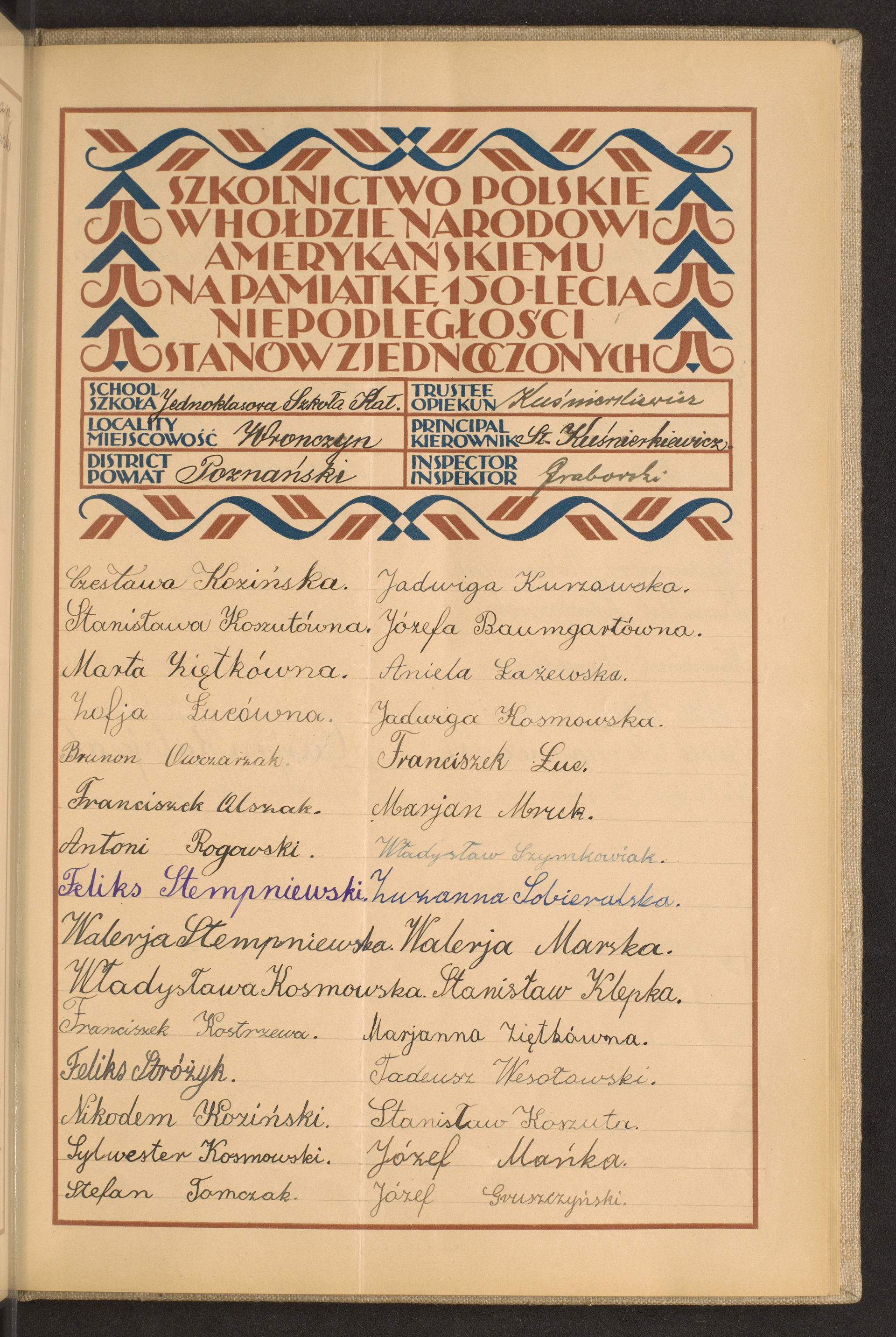 Podpis St.  Kuśnierkiewicz na stronie nr 199 w tomie nr 64