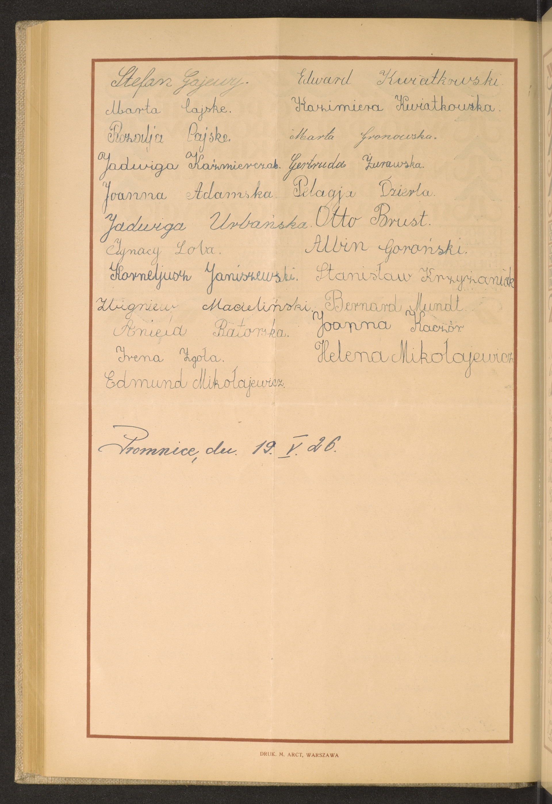 Podpis Stefan Gajewy na stronie nr 202 w tomie nr 64