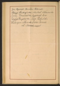 Podpis Michał Adamski na stronie nr 210 w tomie nr 64