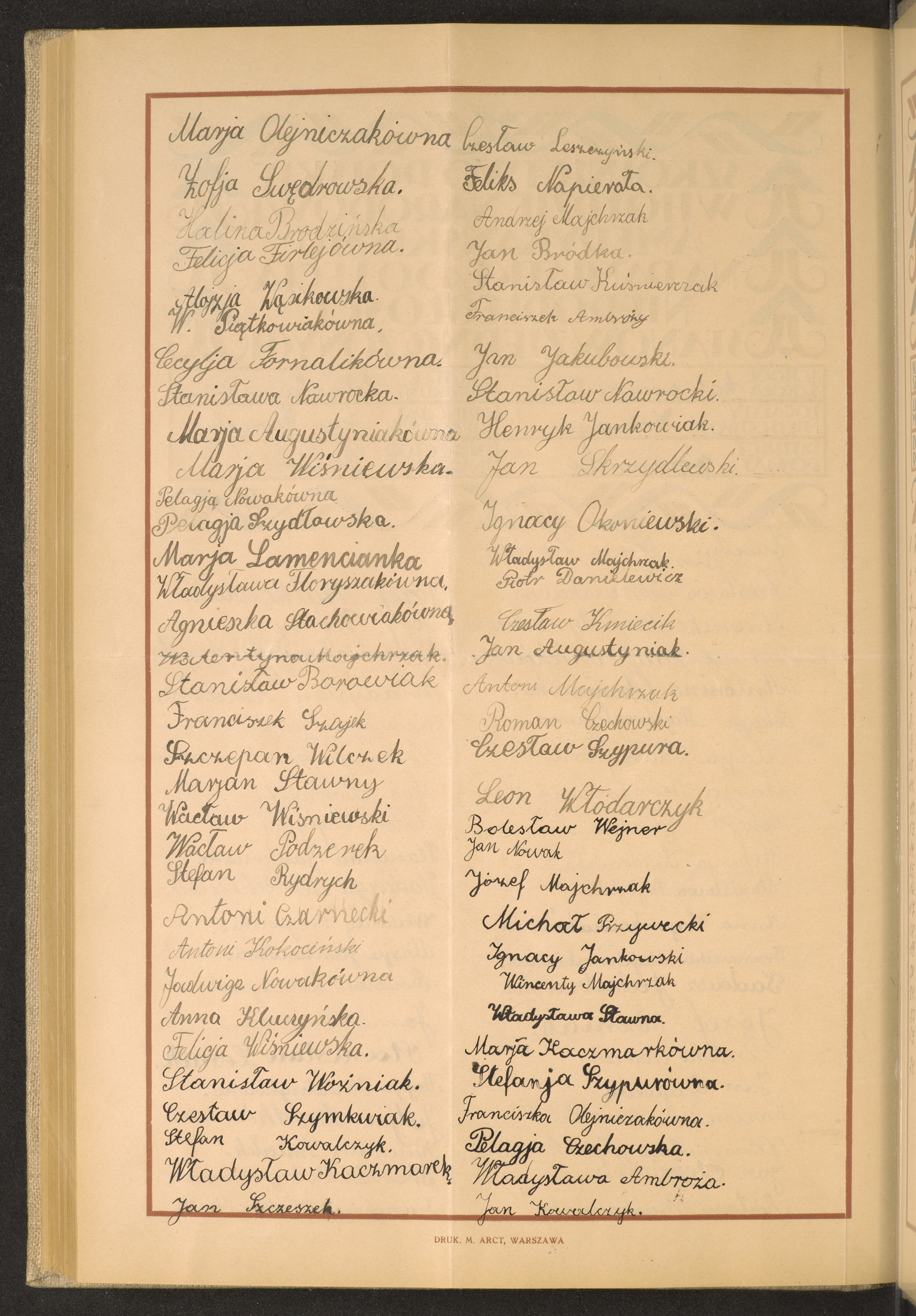 Podpis Jan Kowalczyk na stronie nr 260 w tomie nr 64