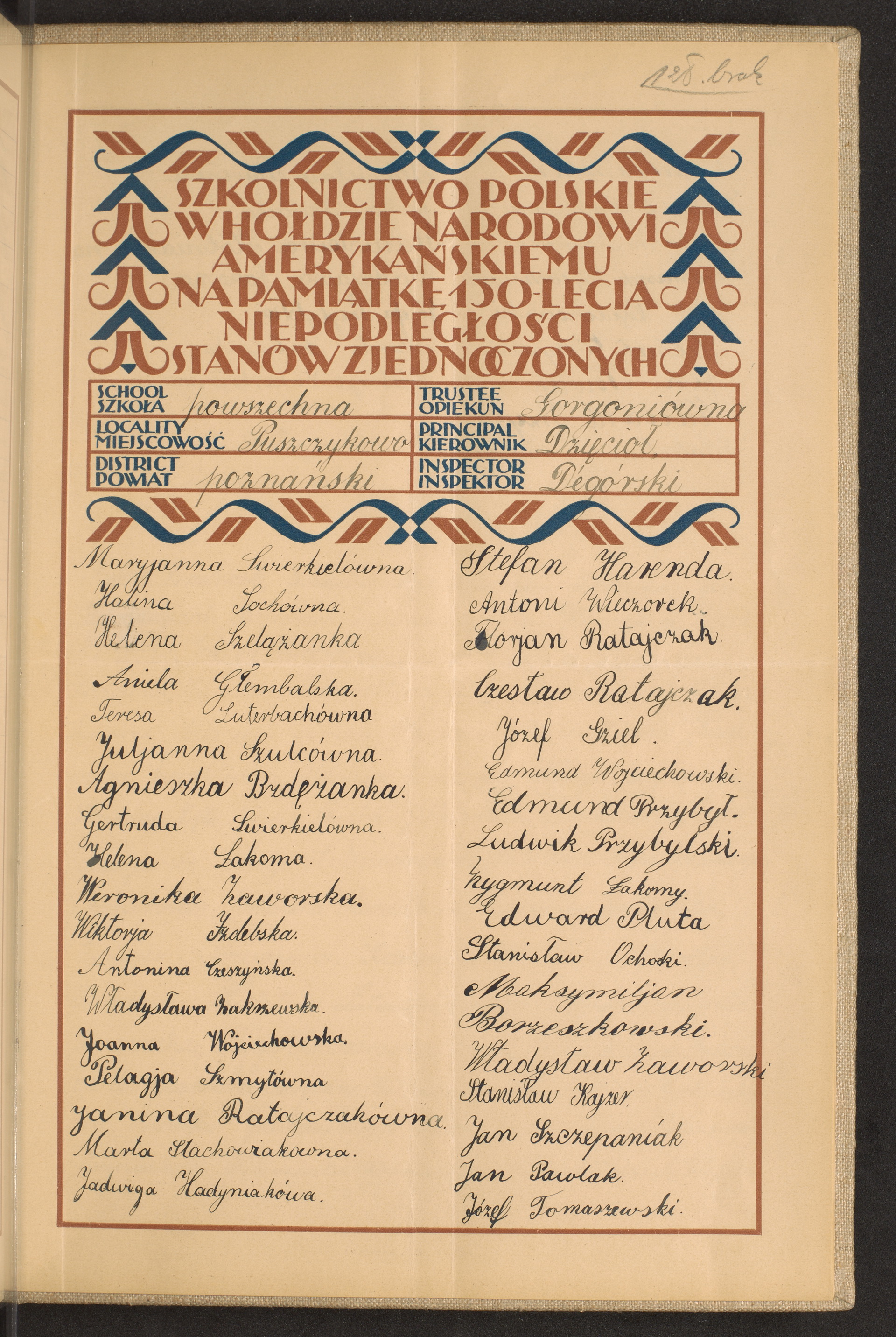 Podpis  Gorgoń na stronie nr 273 w tomie nr 64