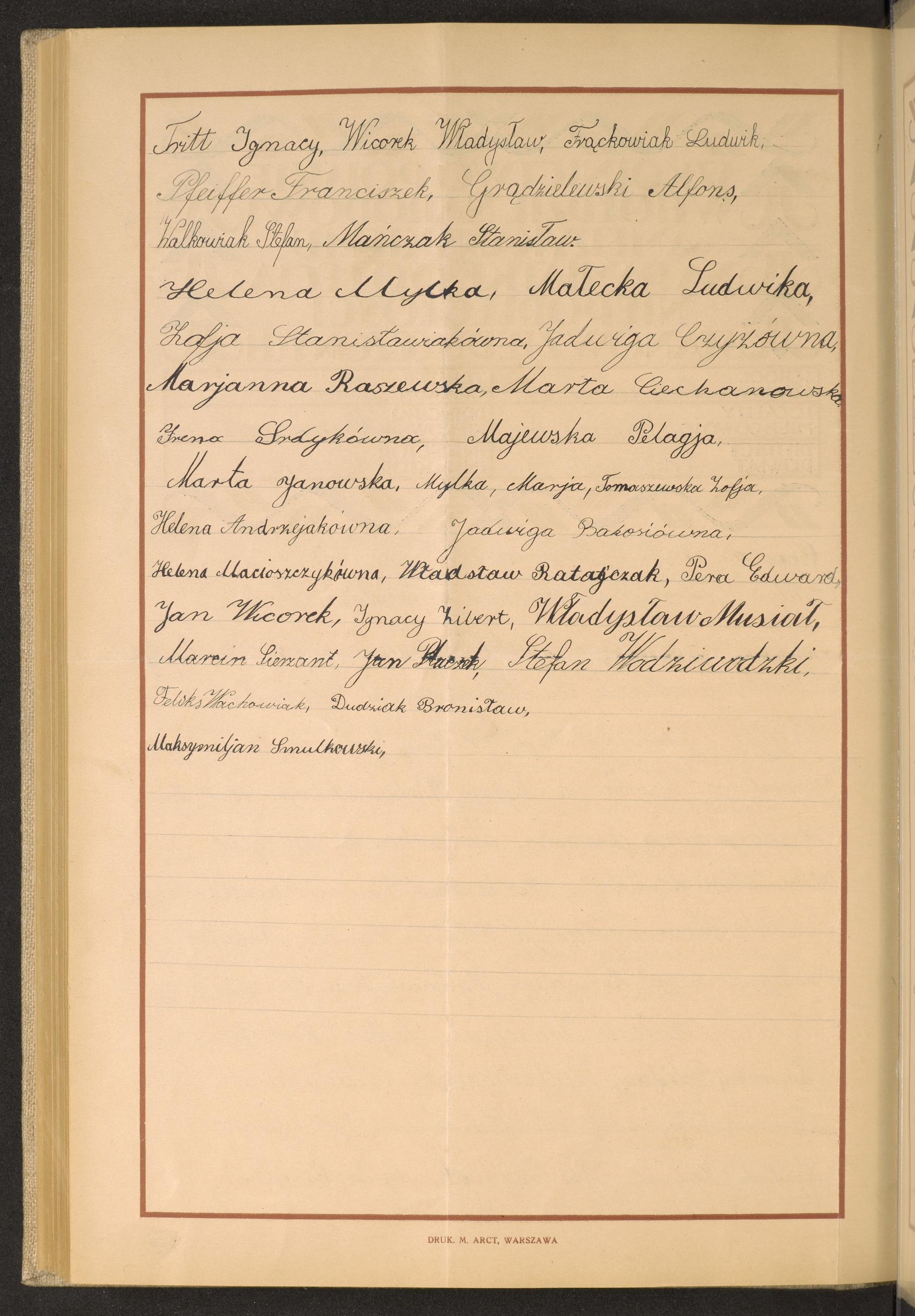 Podpis Maksymilian Sulkowski na stronie nr 278 w tomie nr 64