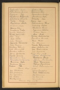 Podpis Stella Amster na stronie nr 114 w tomie nr 65