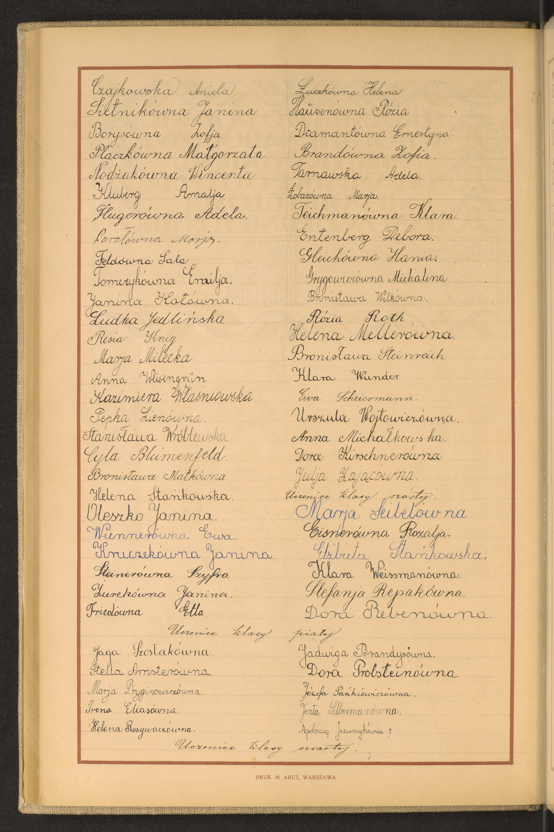 Podpis Aniela Czajkowska na stronie nr 114 w tomie nr 65