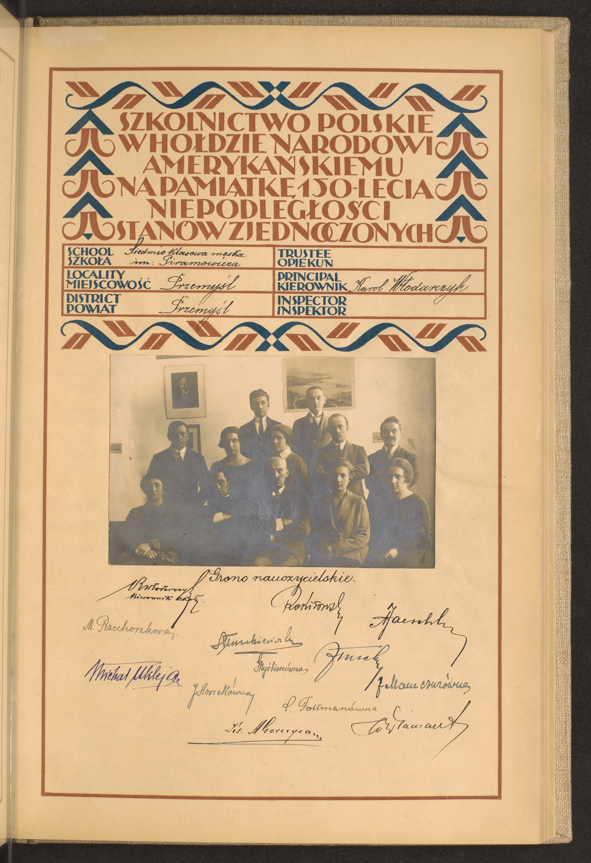 Podpis Karol Włodarczyk na stronie nr 115 w tomie nr 65