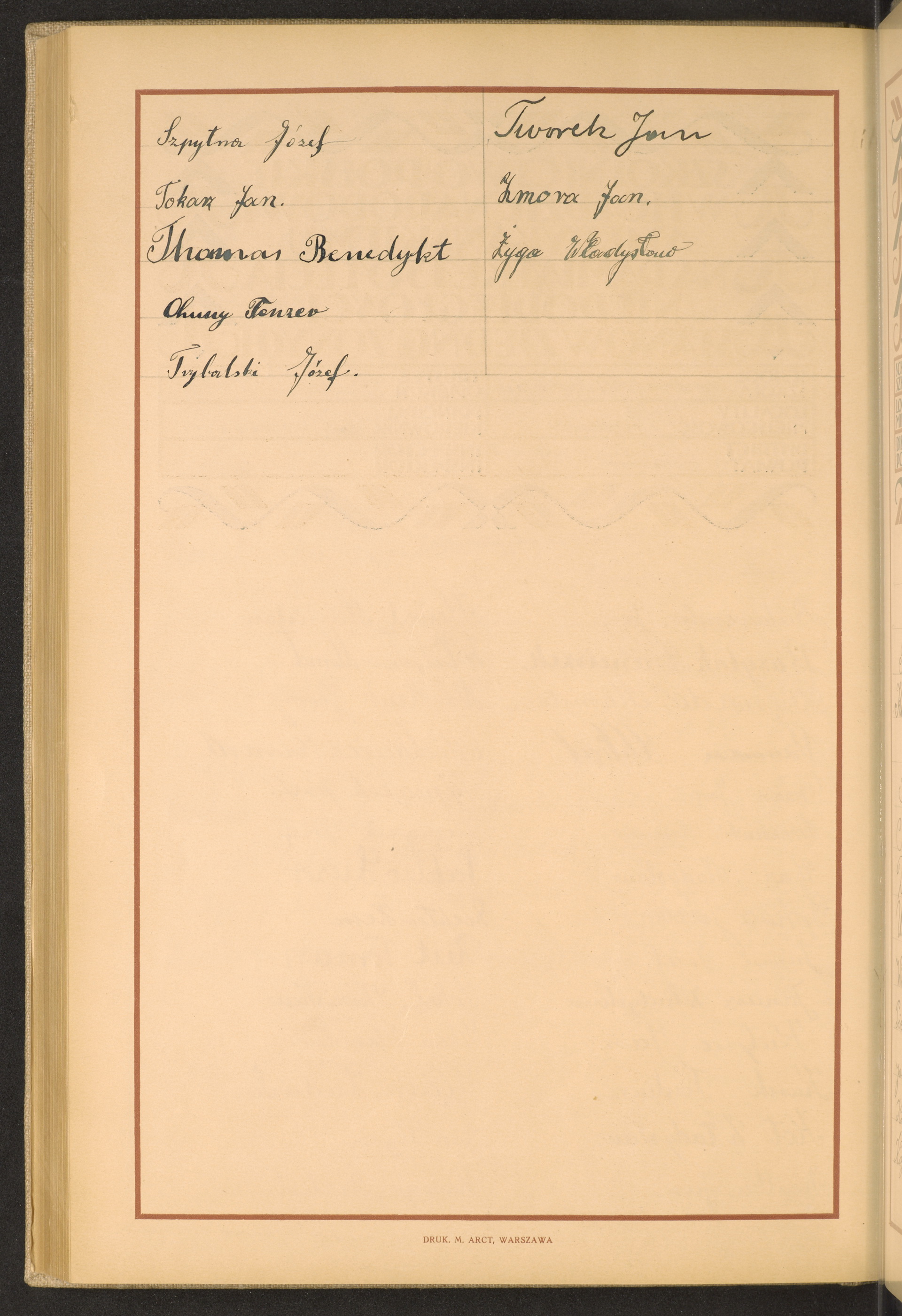 Podpis Jan Zmora na stronie nr 238 w tomie nr 65