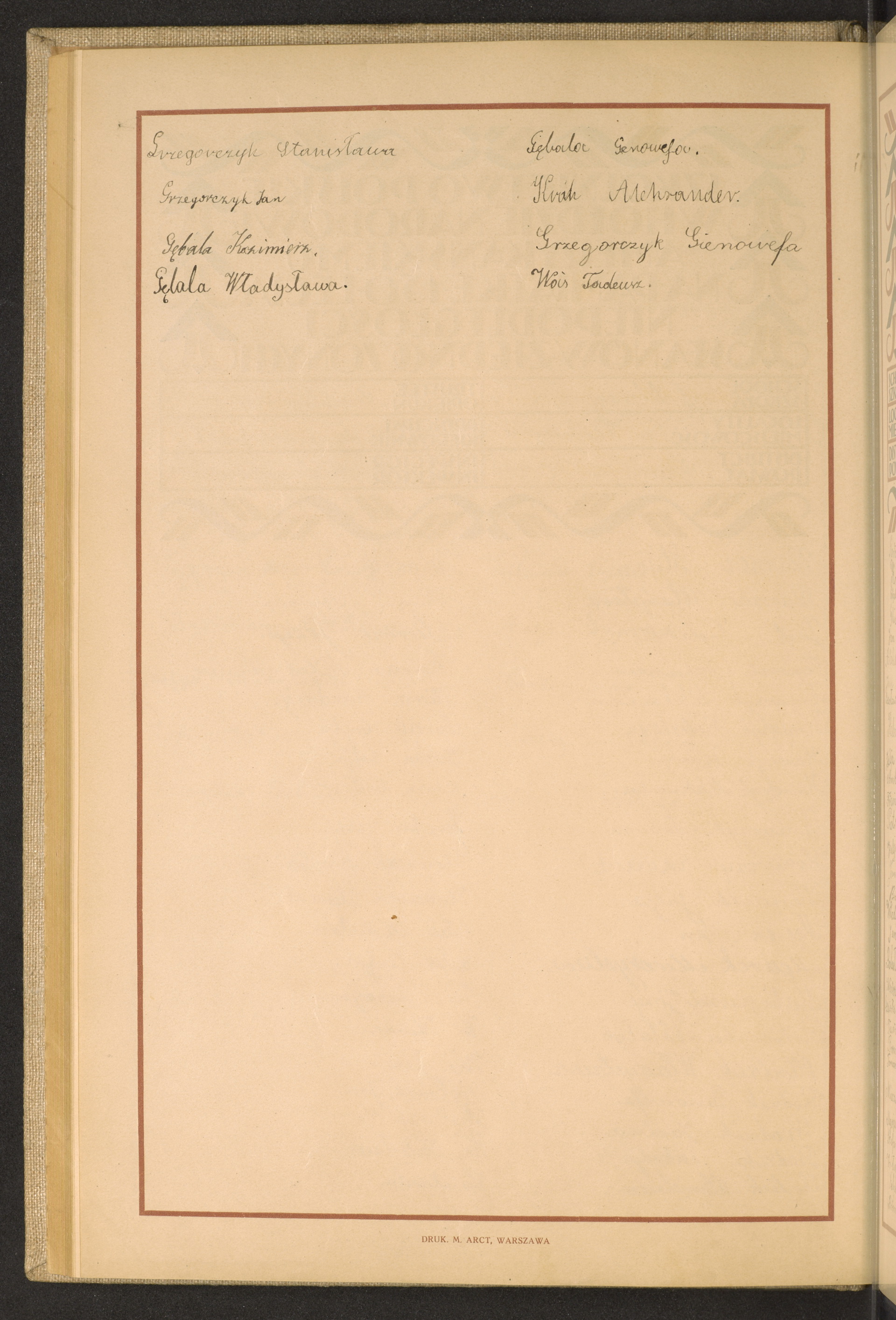 Podpis Tadeusz Woś na stronie nr 116 w tomie nr 66