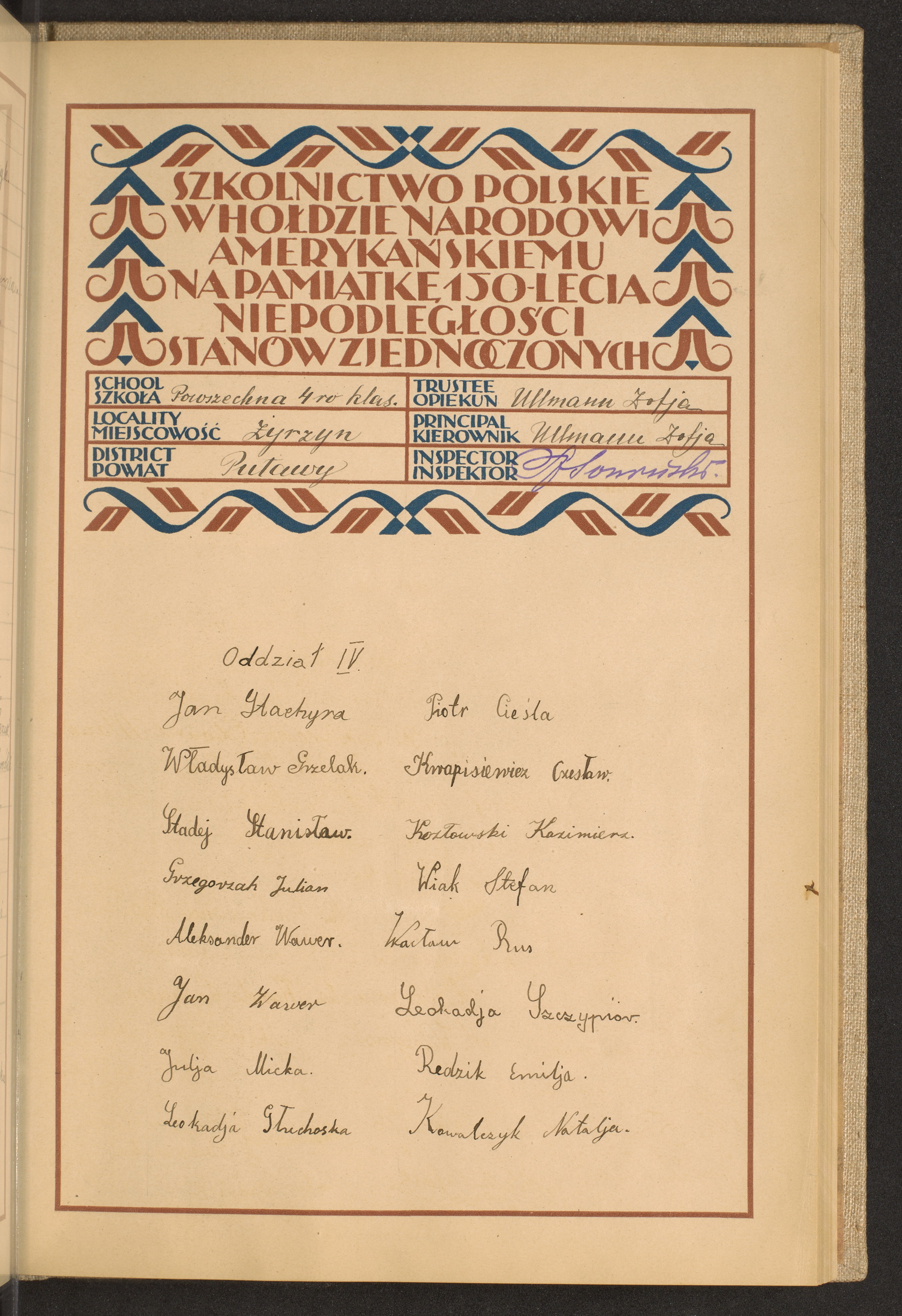 Podpis Natalia Kowalczyk na stronie nr 135 w tomie nr 66