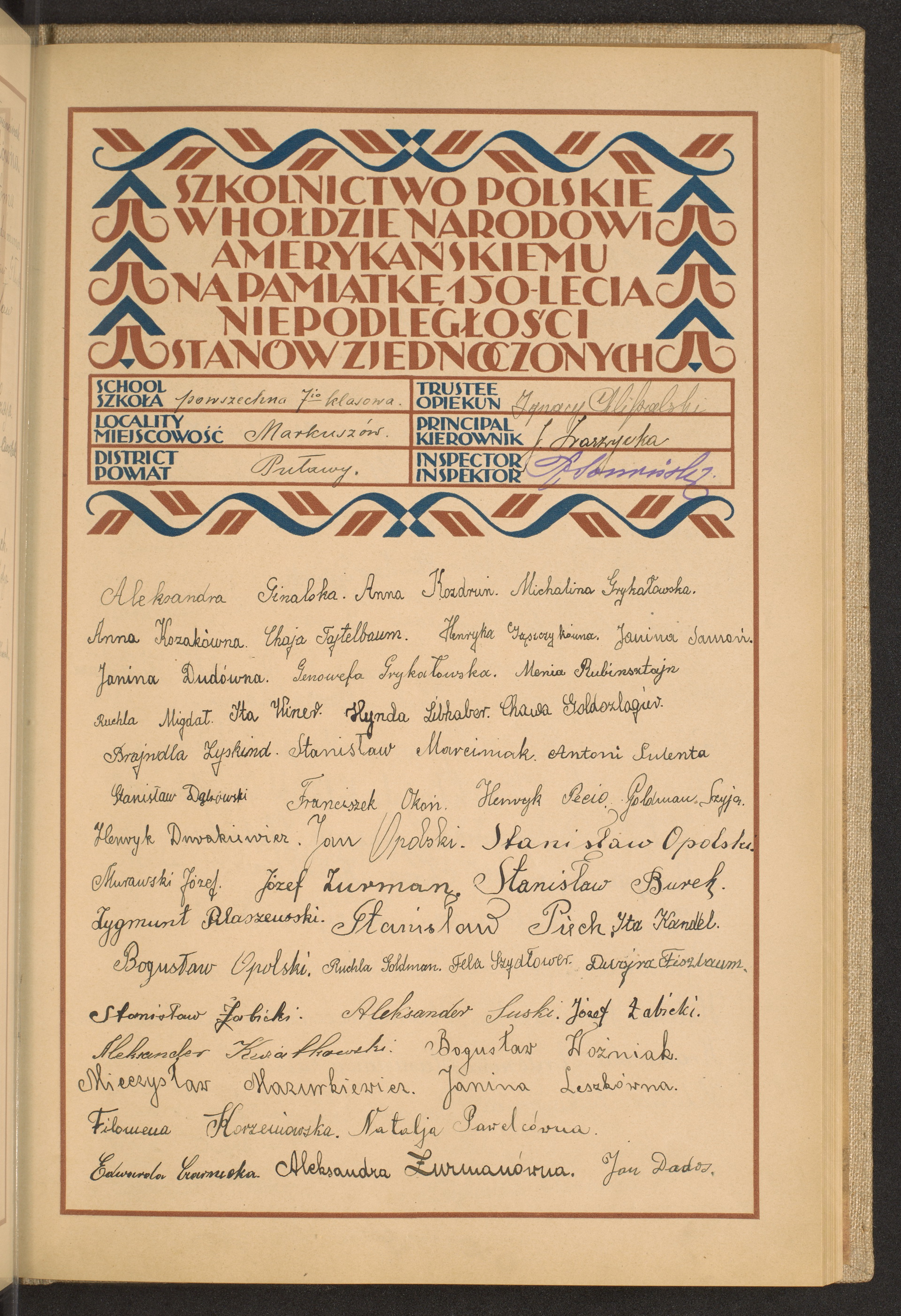 Podpis Ignacy Chlipalski na stronie nr 155 w tomie nr 66