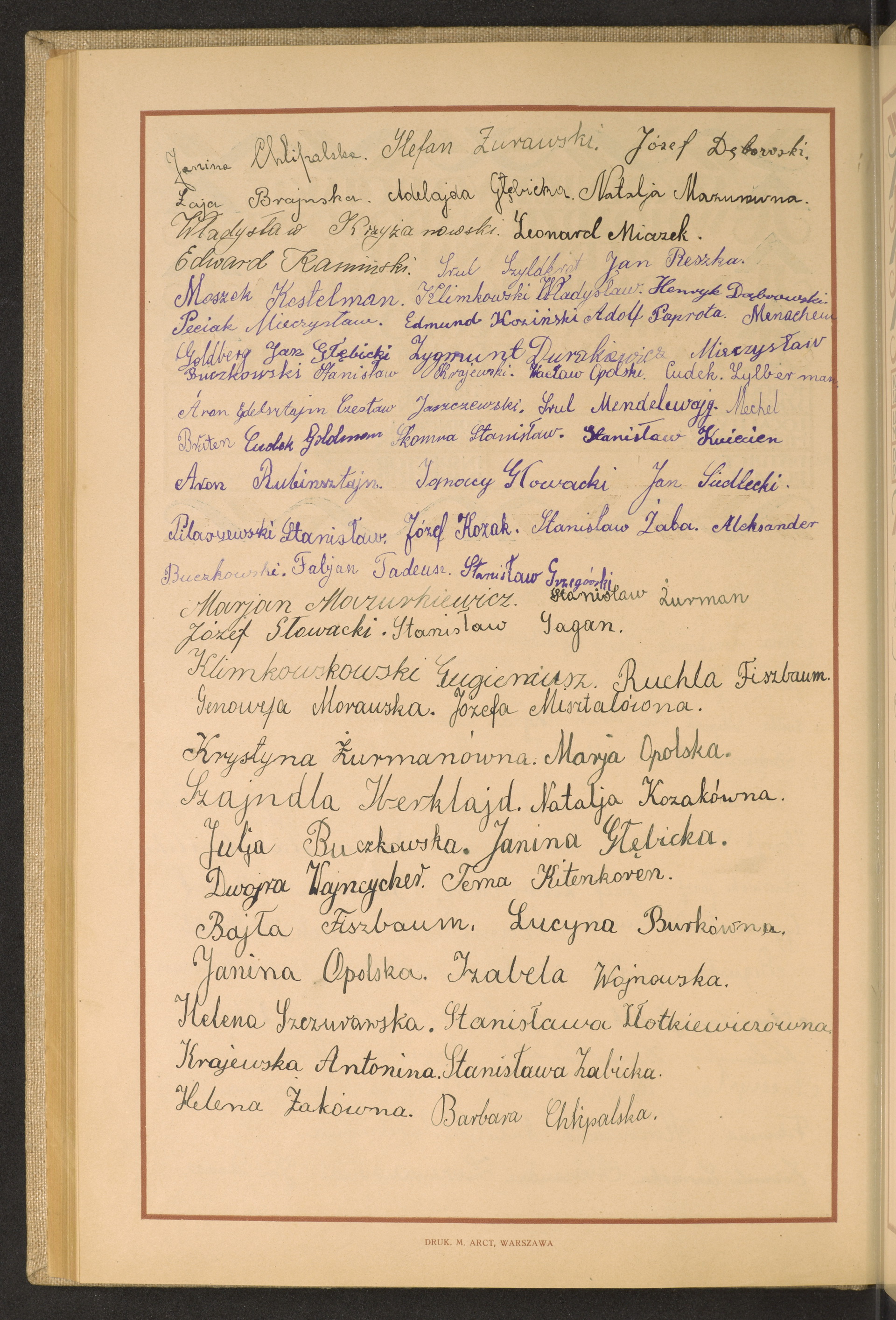 Podpis Janina Chlipalska na stronie nr 156 w tomie nr 66