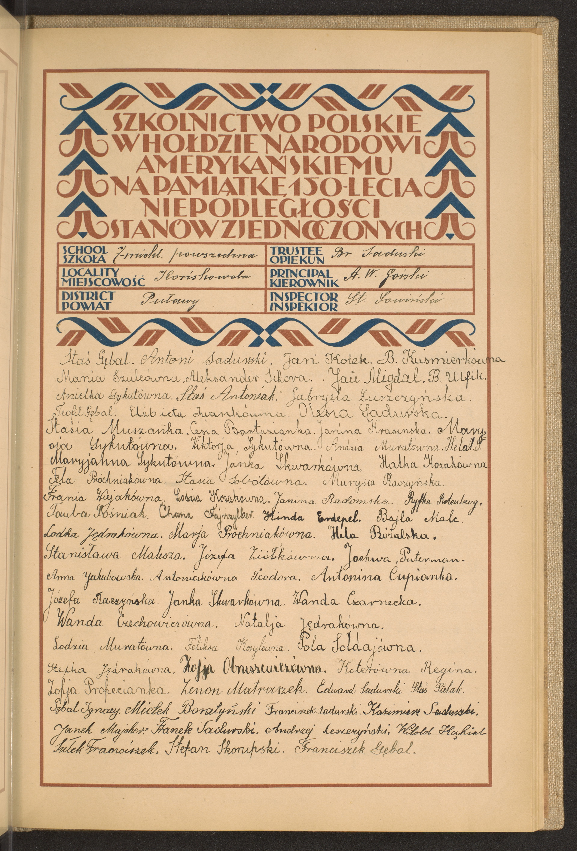 Podpis Franciszek Gębal na stronie nr 171 w tomie nr 66