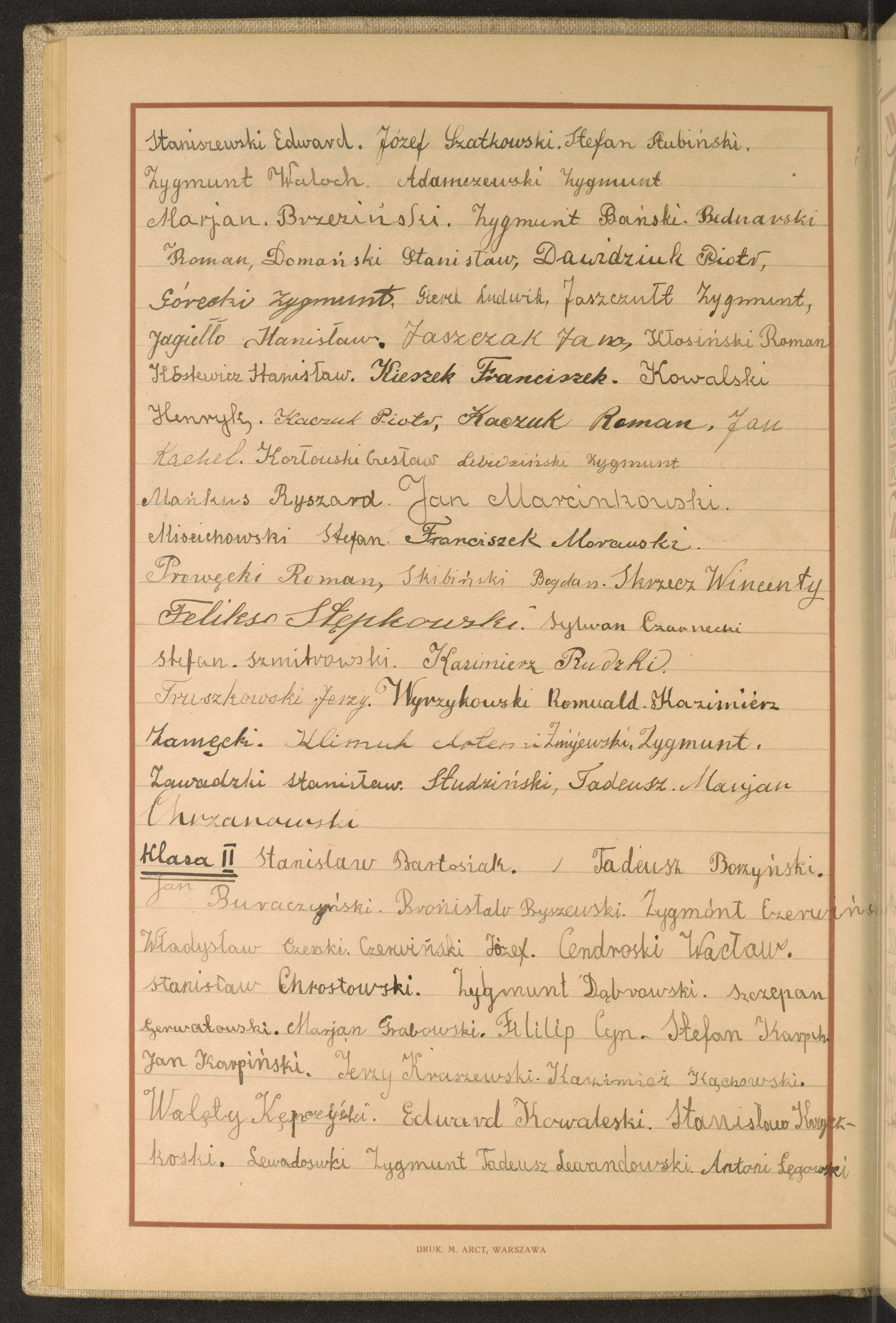 Podpis Edward Staniszewski na stronie nr 102 w tomie nr 67